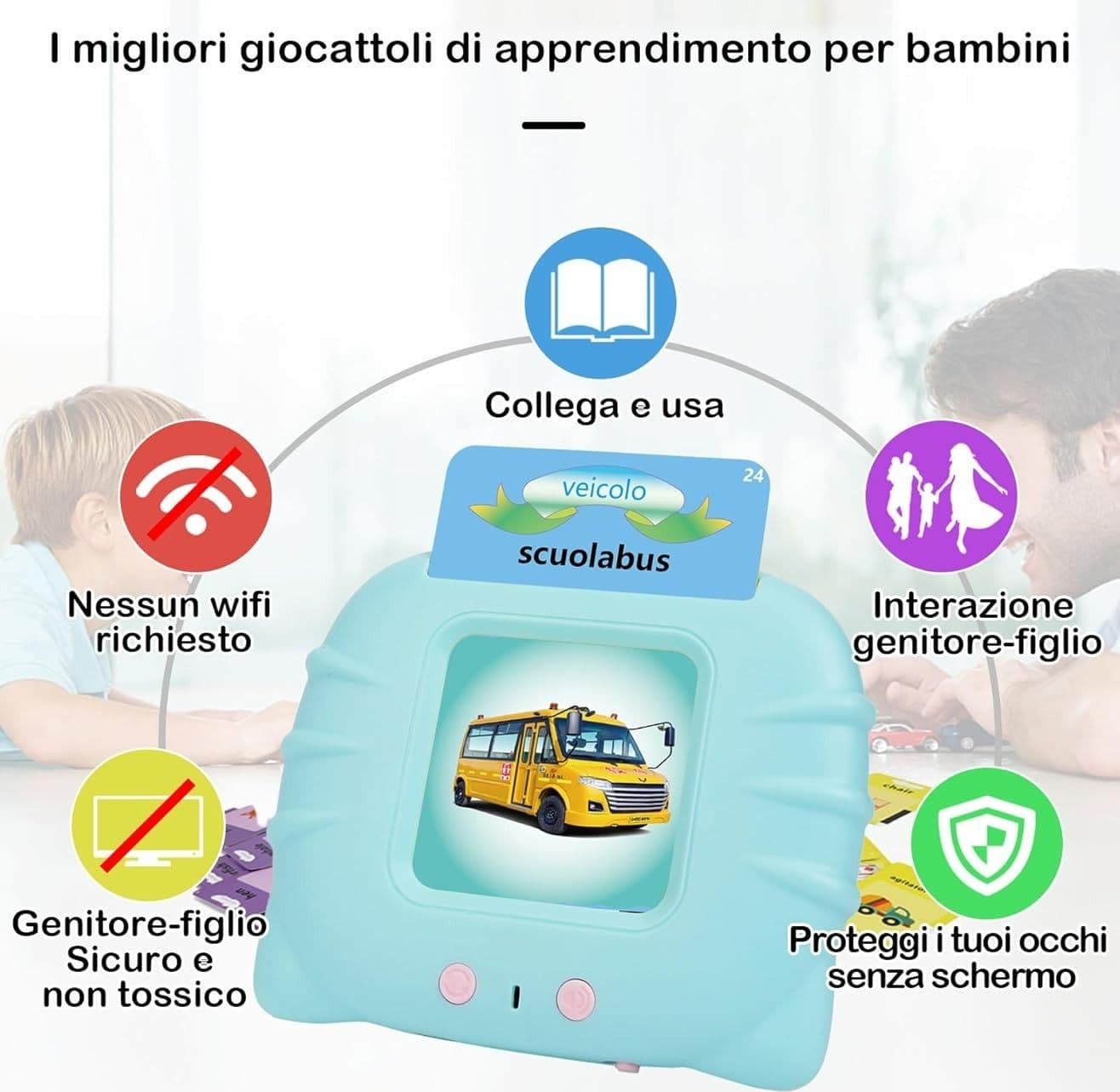 Schede didattiche parlanti giocattoli per bambini da 1 a 12 anni 224 parole in Flash Card CL Store - Battipaglia, commercioVirtuoso.it