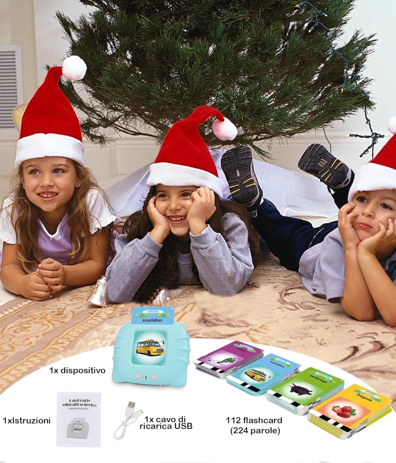 Schede didattiche parlanti giocattoli per bambini da 1 a 12 anni 224 parole in Flash Card CL Store - Battipaglia, commercioVirtuoso.it