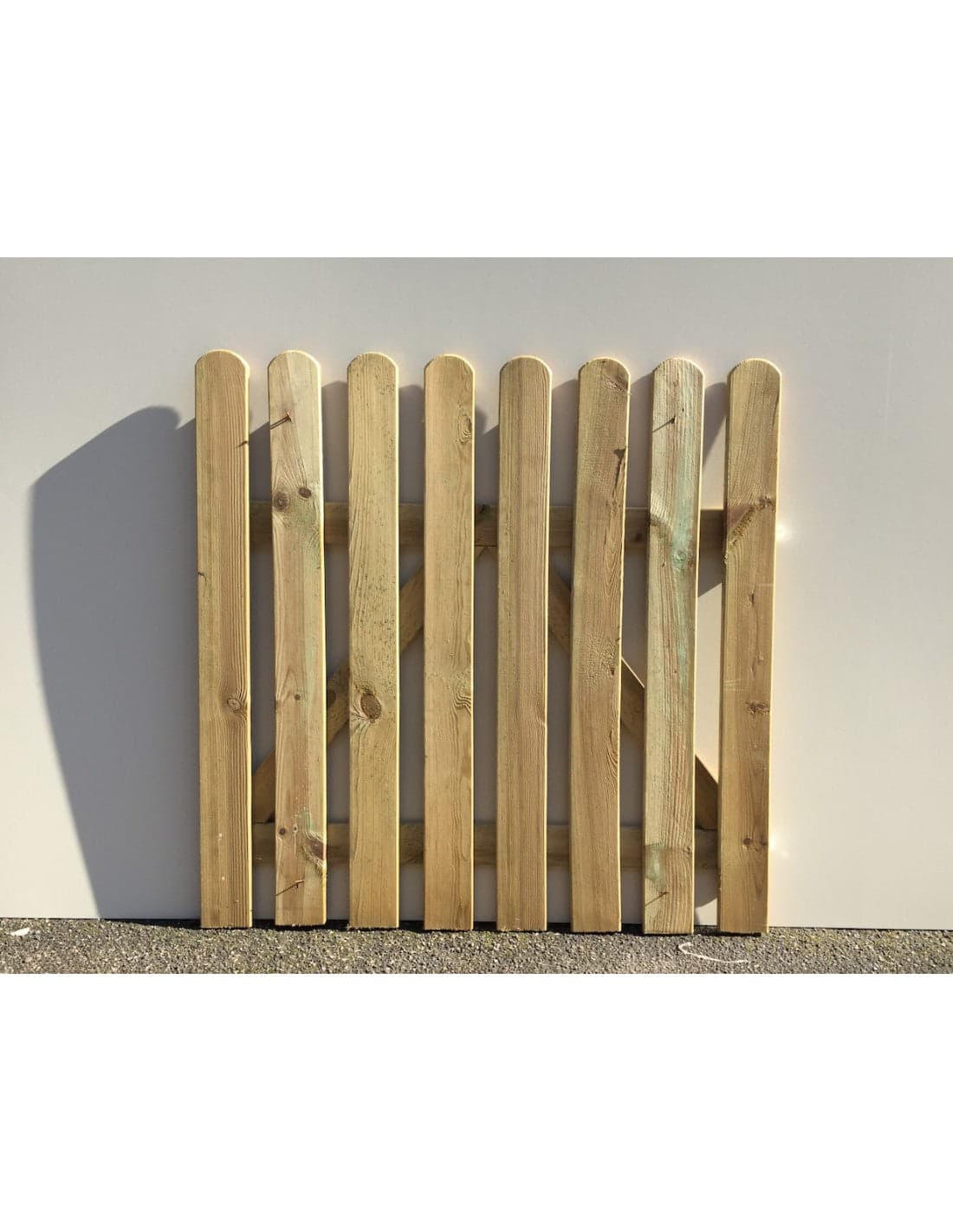 Cancello Steccato In Legno Recinzione 100 X 80 Cm 6 Lamelle 15X90 Mm In Pino Impregnato in Cancelli ad anta battente BricoGo - Marano di Napoli, commercioVirtuoso.it