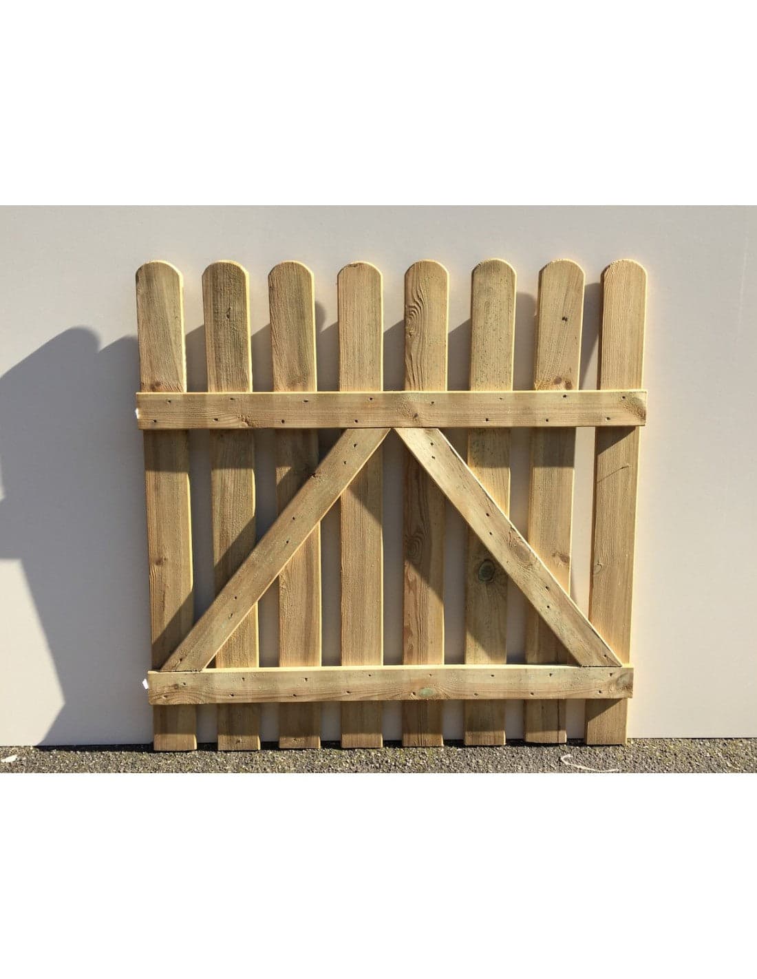 Cancello Steccato In Legno Recinzione 100 X 80 Cm 6 Lamelle 15X90 Mm In Pino Impregnato in Cancelli ad anta battente BricoGo - Marano di Napoli, commercioVirtuoso.it