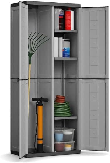 Armadio Portascope Keter Jolly Esterno Interno 68X39X166 Cm Grigio Con Ripiani Regolabili in Armadietti e credenze BricoGo - Marano di Napoli, commercioVirtuoso.it