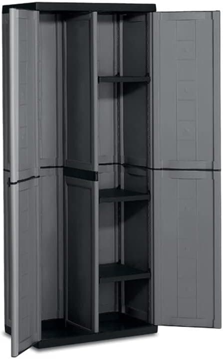 Armadio Portascope Keter Jolly Esterno Interno 68X39X166 Cm Grigio Con Ripiani Regolabili in Armadietti e credenze BricoGo - Marano di Napoli, commercioVirtuoso.it