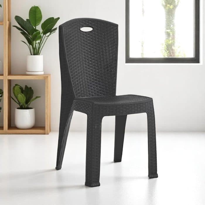 Sedia Impilabile Paris In Plastica Effetto Rattan – 38X36X88 Cm – Colore Antracite in Sedie per tavolo da giardino BricoGo - Marano di Napoli, commercioVirtuoso.it