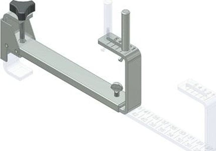 Montagradini per Scale Regolabile 270 450 mm in Acciaio Zincato