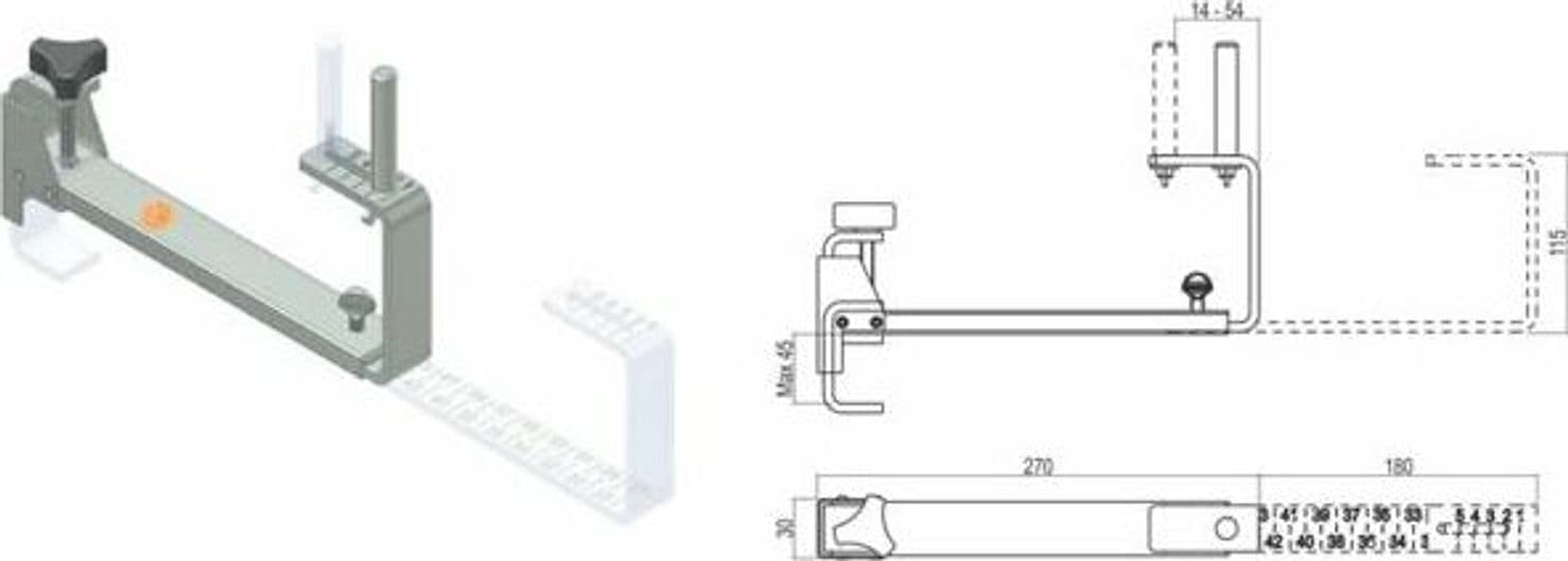 Montagradini Per Scale Regolabile 270-450 Mm In Acciaio Zincato in Scale multiuso BricoGo - Marano di Napoli, commercioVirtuoso.it