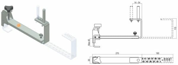 Montagradini Per Scale Regolabile 270-450 Mm In Acciaio Zincato in Scale multiuso BricoGo - Marano di Napoli, commercioVirtuoso.it