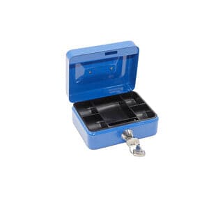C CASSETTA PORTAVALORI BLU 5015 15.2X11.8X8CM- 1,0 pz