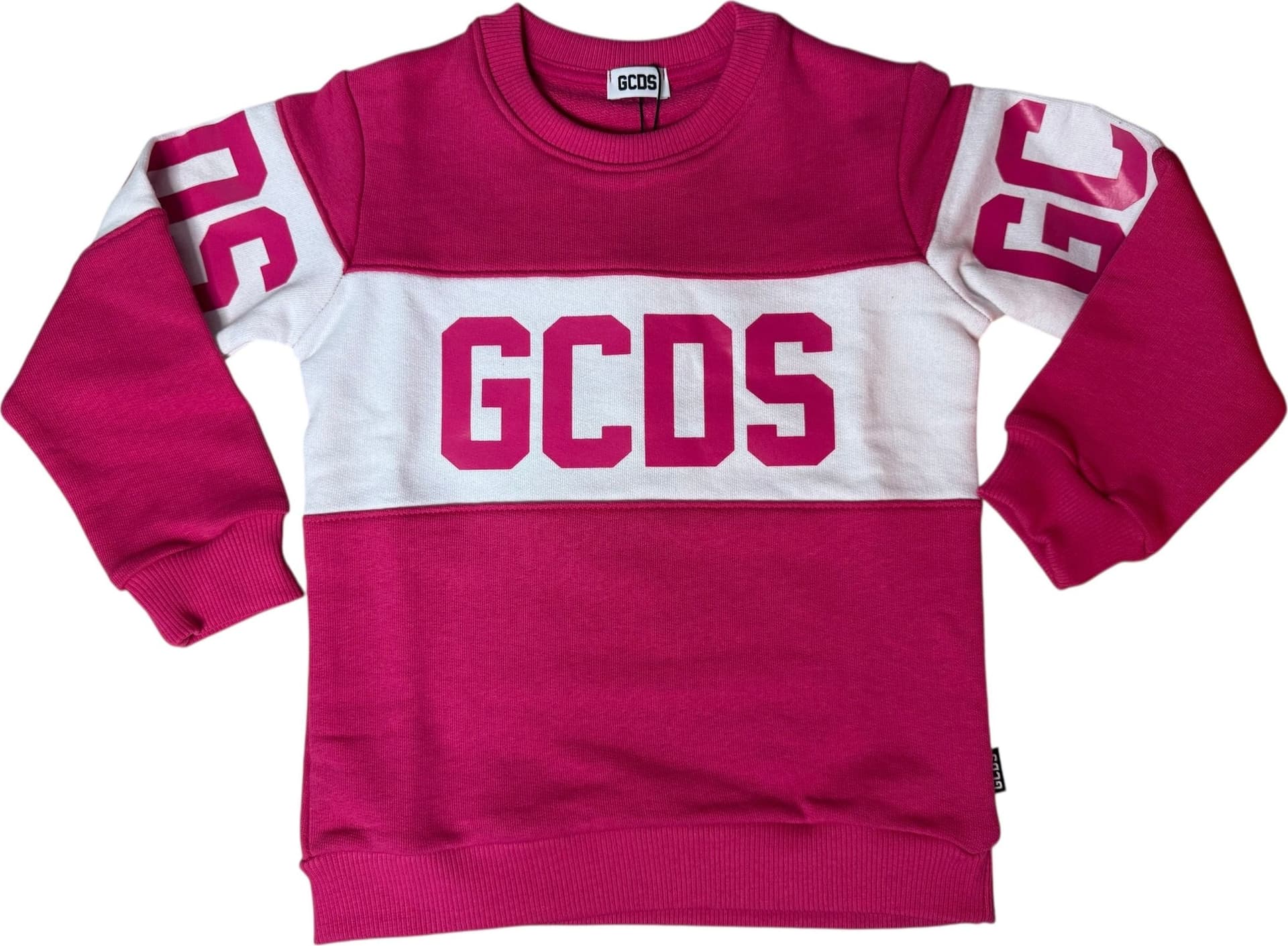GCDS Felpa Bambina 1527ba2_fucsia da bambino in Felpe senza cappuccio Drestige - Casamassima, commercioVirtuoso.it