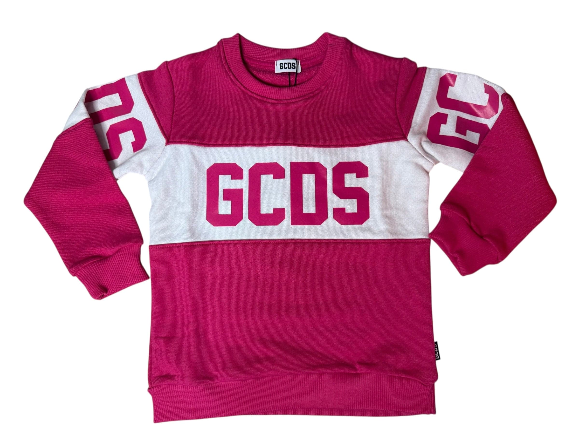 GCDS Felpa Bambina 1527ba2_fucsia da bambino in Felpe senza cappuccio Drestige - Casamassima, commercioVirtuoso.it