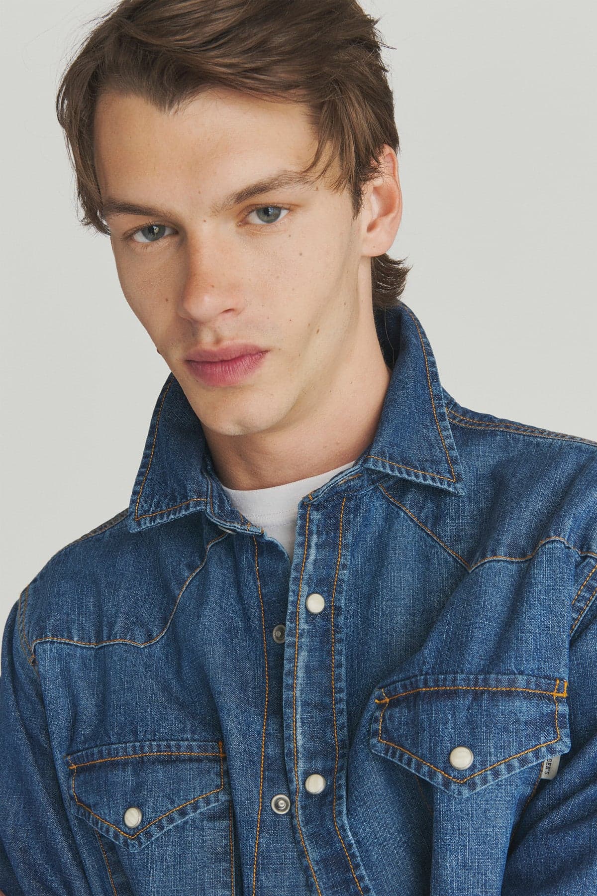 Roy Roger's Camicia Uomo Martin in denim RRU400CP202798-C0999 da uomo in Camicie casual Drestige - Casamassima, commercioVirtuoso.it