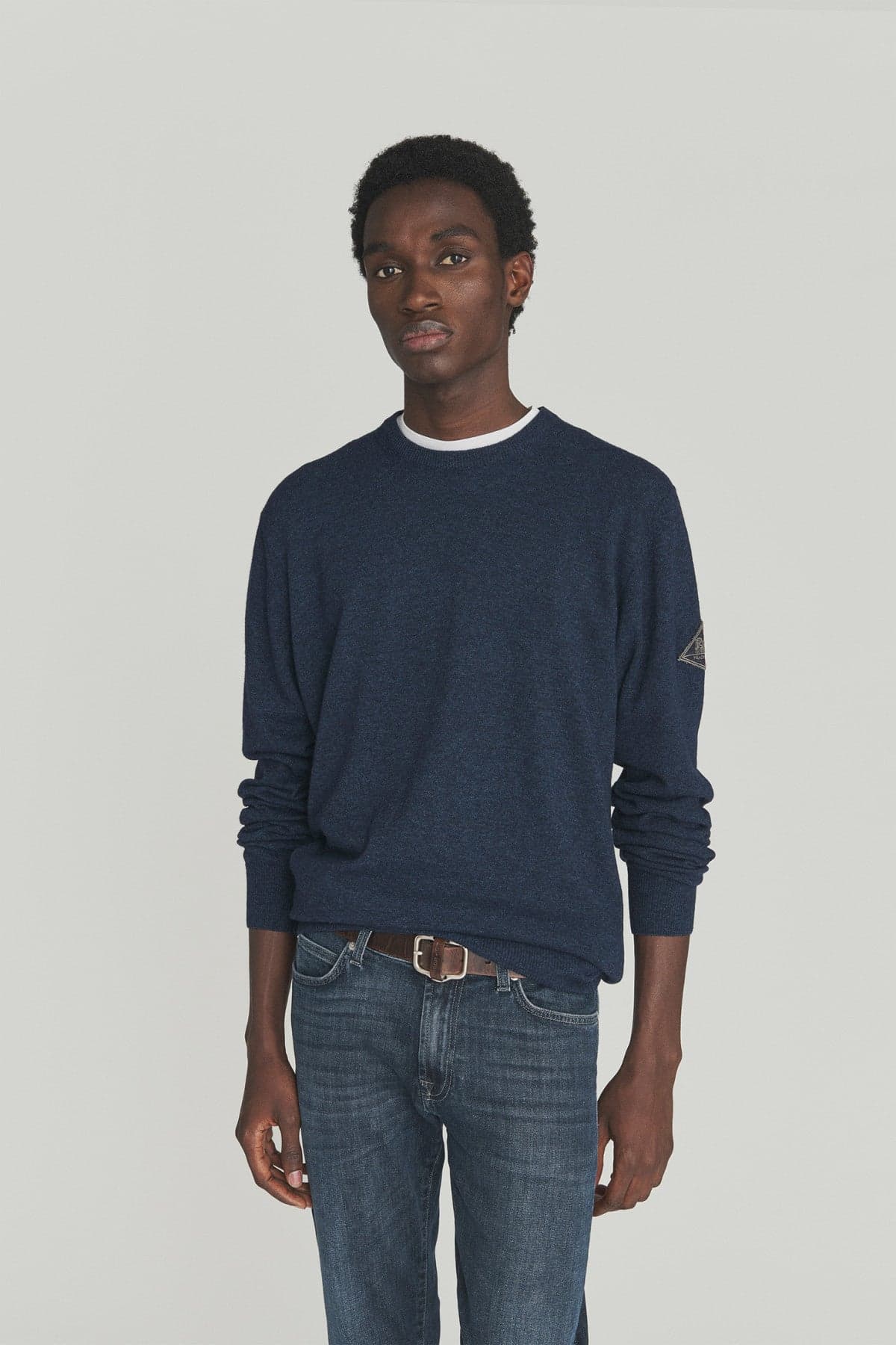 Roy Roger's Maglia girocollo in lana e cashmere finezza 12 Uomo rru502cc53-xxxx-c0999 da uomo in Maglioni Drestige - Casamassima, commercioVirtuoso.it