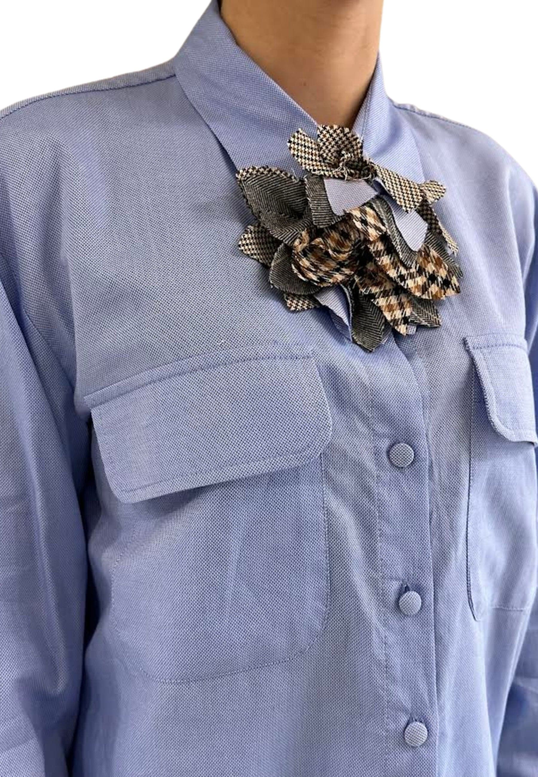 DIXIE CAMICIA Donna con fiore da donna in Bluse e camicie Drestige - Casamassima, commercioVirtuoso.it