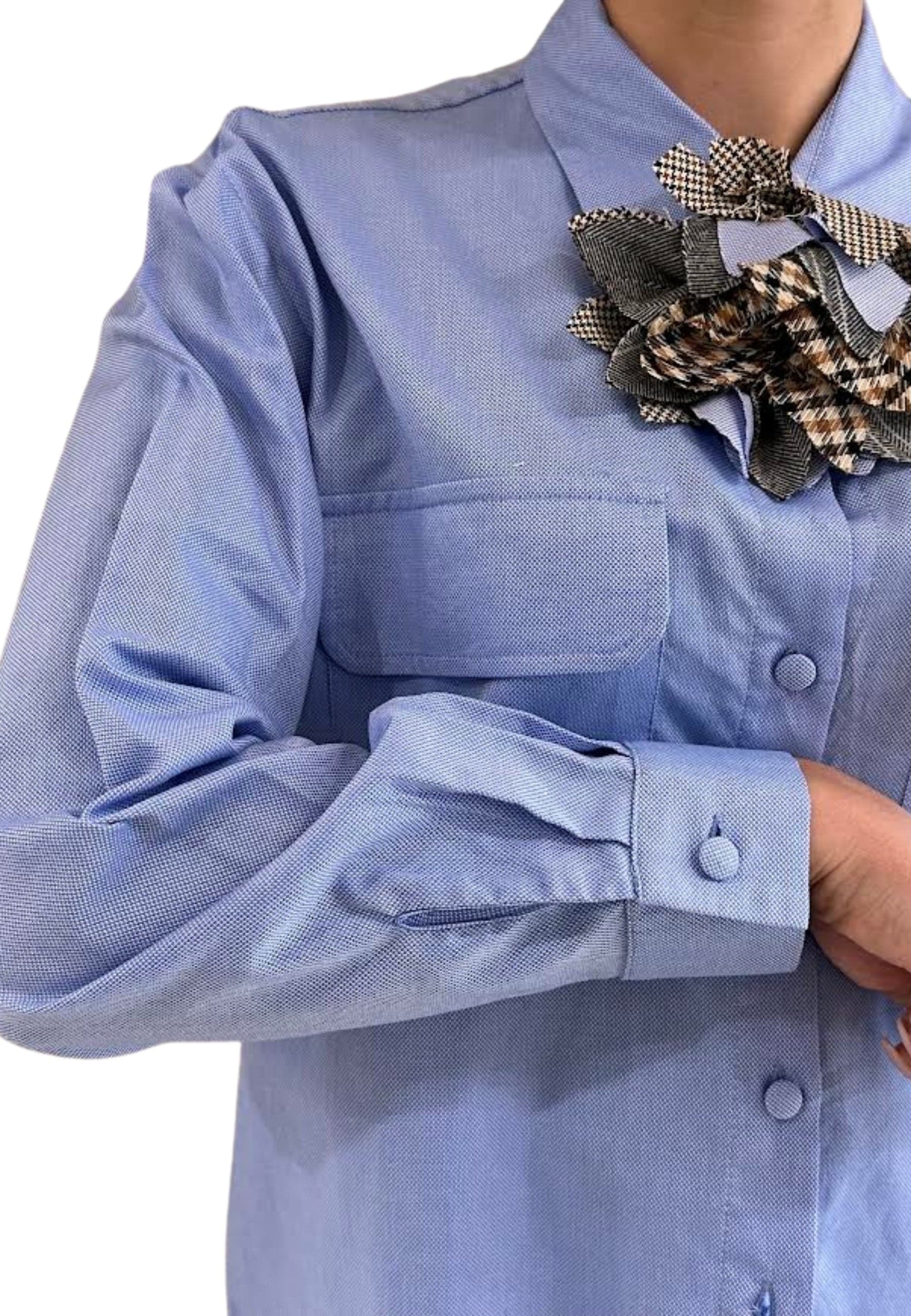 DIXIE CAMICIA Donna con fiore da donna in Bluse e camicie Drestige - Casamassima, commercioVirtuoso.it