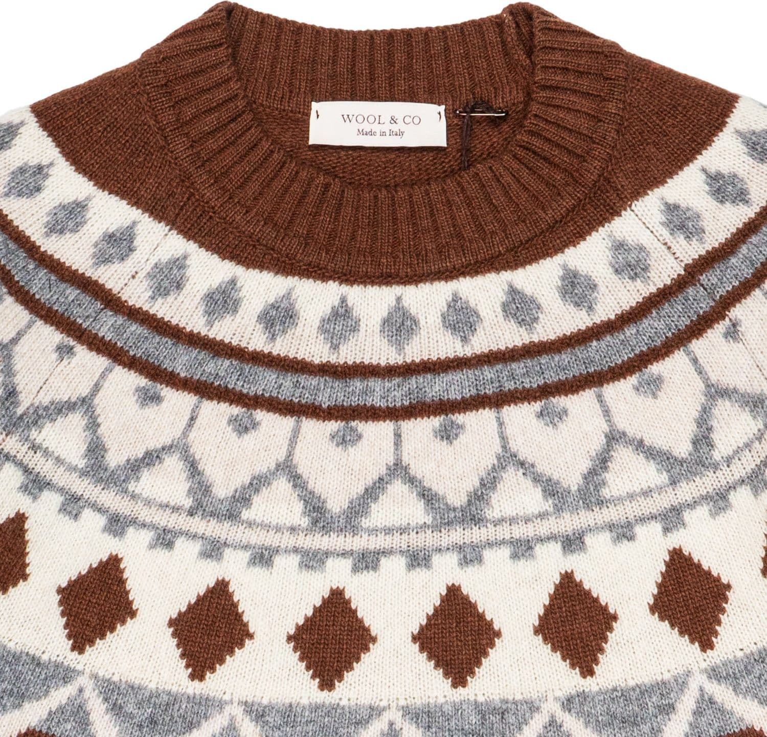 WOOL &amp; CO Maglia Uomo Wool &amp; Co Paricollo Jacq Spron da uomo in Maglioni Drestige - Casamassima, commercioVirtuoso.it