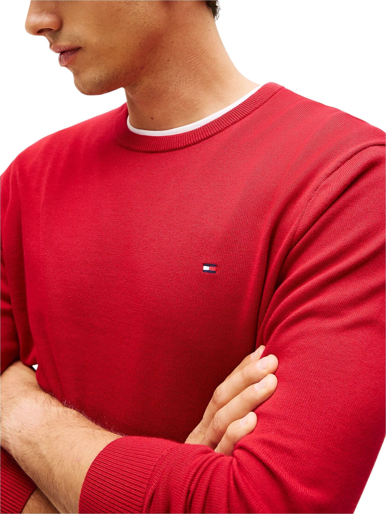 TOMMY HILFIGER JEANS Pullover slim fit leggero Uomo Tommy Hilfiger Jeans da uomo in Felpe senza cappuccio Drestige - Casamassima, commercioVirtuoso.it