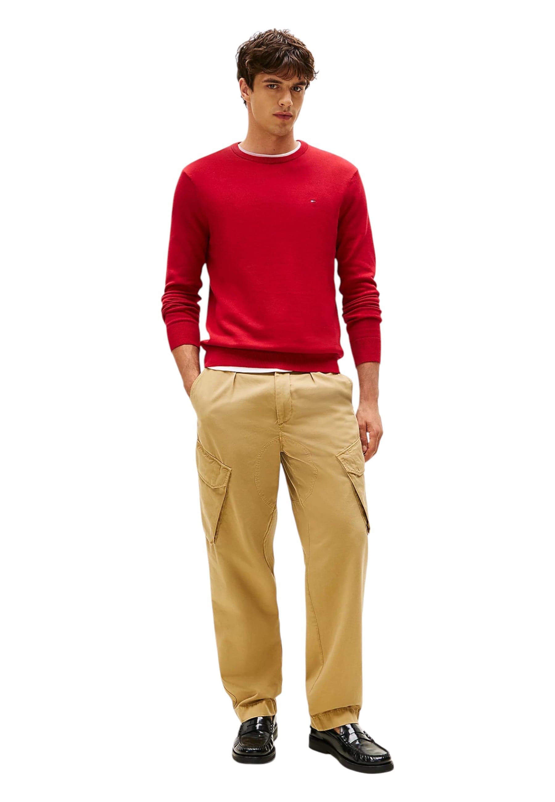 TOMMY HILFIGER JEANS Pullover slim fit leggero Uomo Tommy Hilfiger Jeans da uomo in Felpe senza cappuccio Drestige - Casamassima, commercioVirtuoso.it