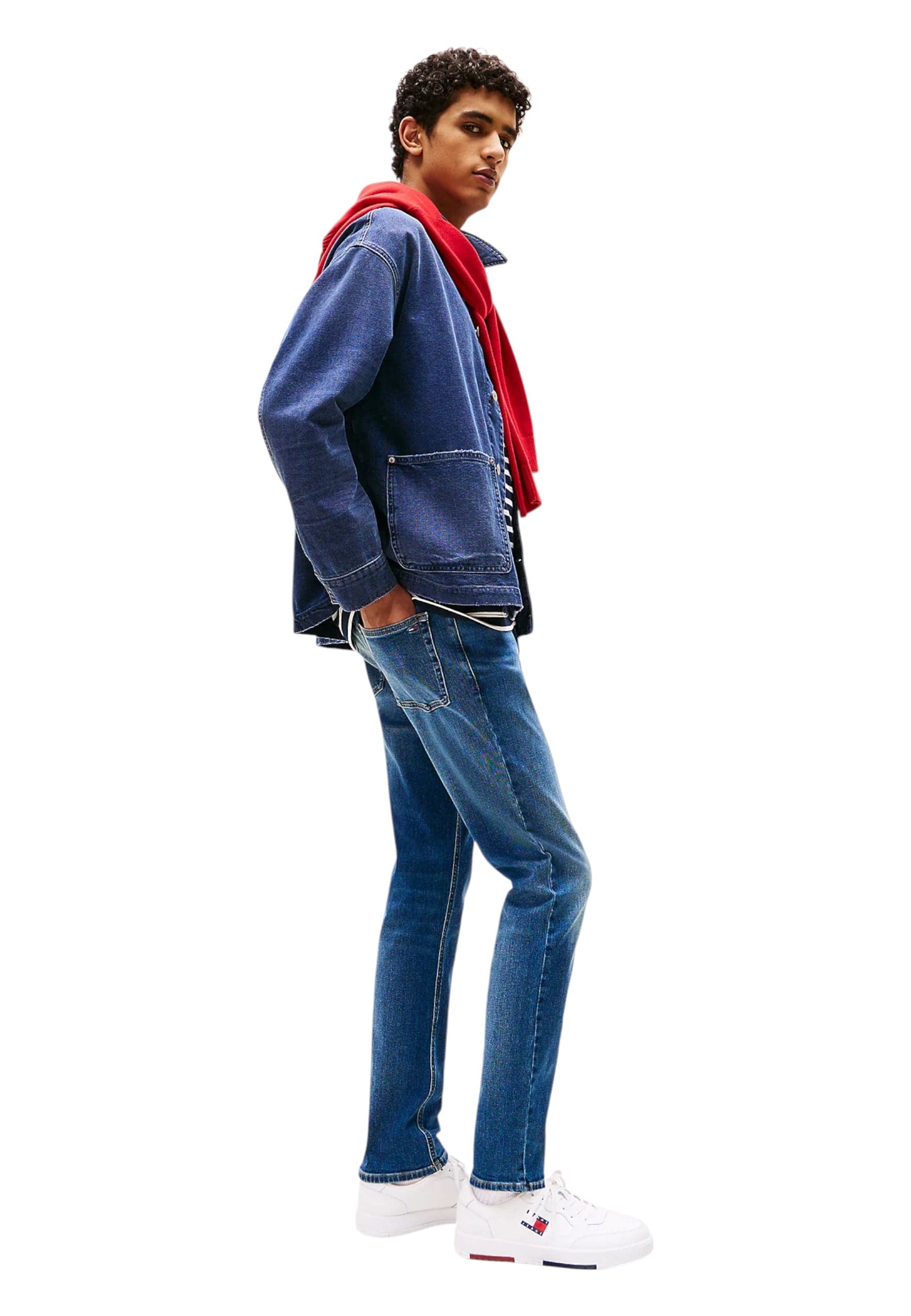 TOMMY HILFIGER JEANS Jeans Scanton slim fit con baffature Uomo Tommy Hilfiger Jeans da uomo in Jeans Drestige - Casamassima, commercioVirtuoso.it