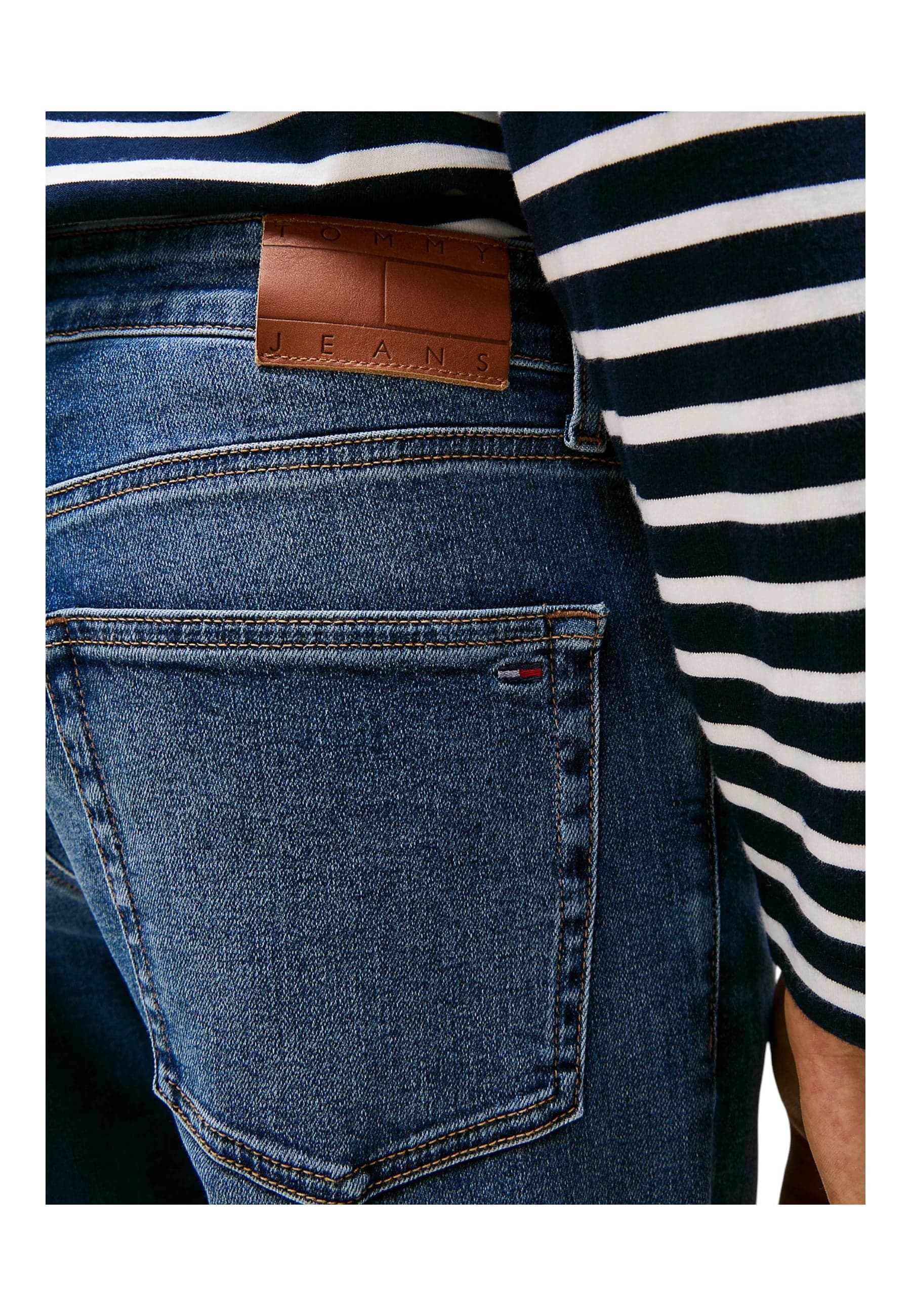 TOMMY HILFIGER JEANS Jeans Scanton slim fit con baffature Uomo Tommy Hilfiger Jeans da uomo in Jeans Drestige - Casamassima, commercioVirtuoso.it