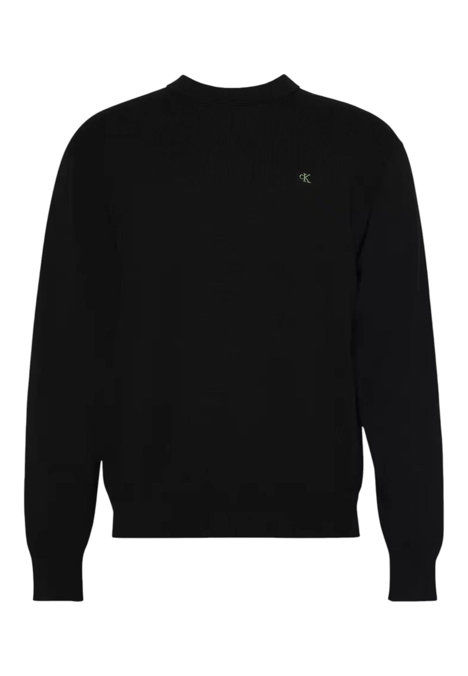 CALVIN KLEIN JEANS Maglione Con Monogramma In Cotone Taglio Relaxed Uomo Calvin Klein Jeans da uomo in Maglioni Drestige - Casamassima, commercioVirtuoso.it
