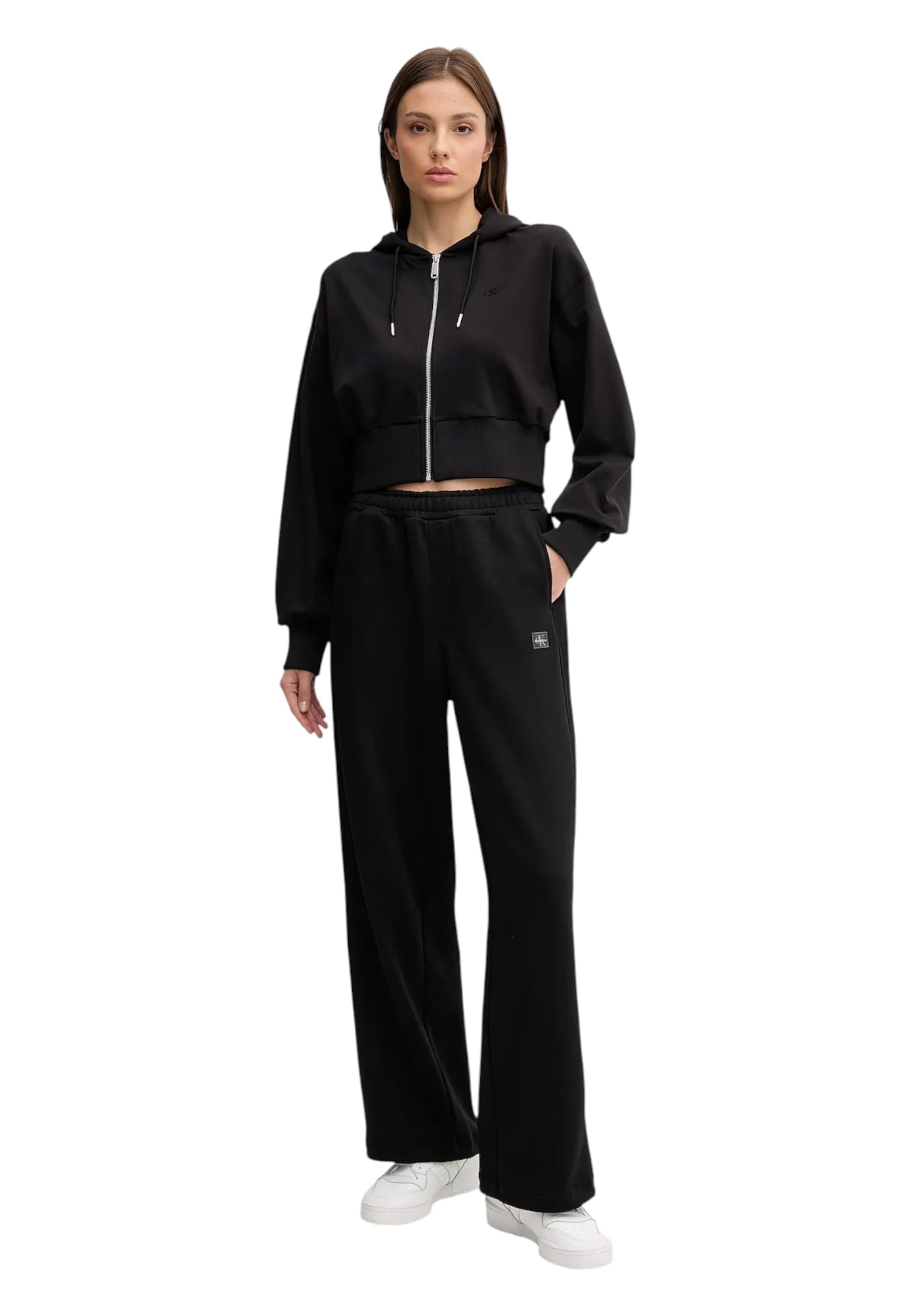 CALVIN KLEIN JEANS Felpa cappuccio full zip Donna Calvin Klein Jeans da donna in Felpe con cappuccio Drestige - Casamassima, commercioVirtuoso.it