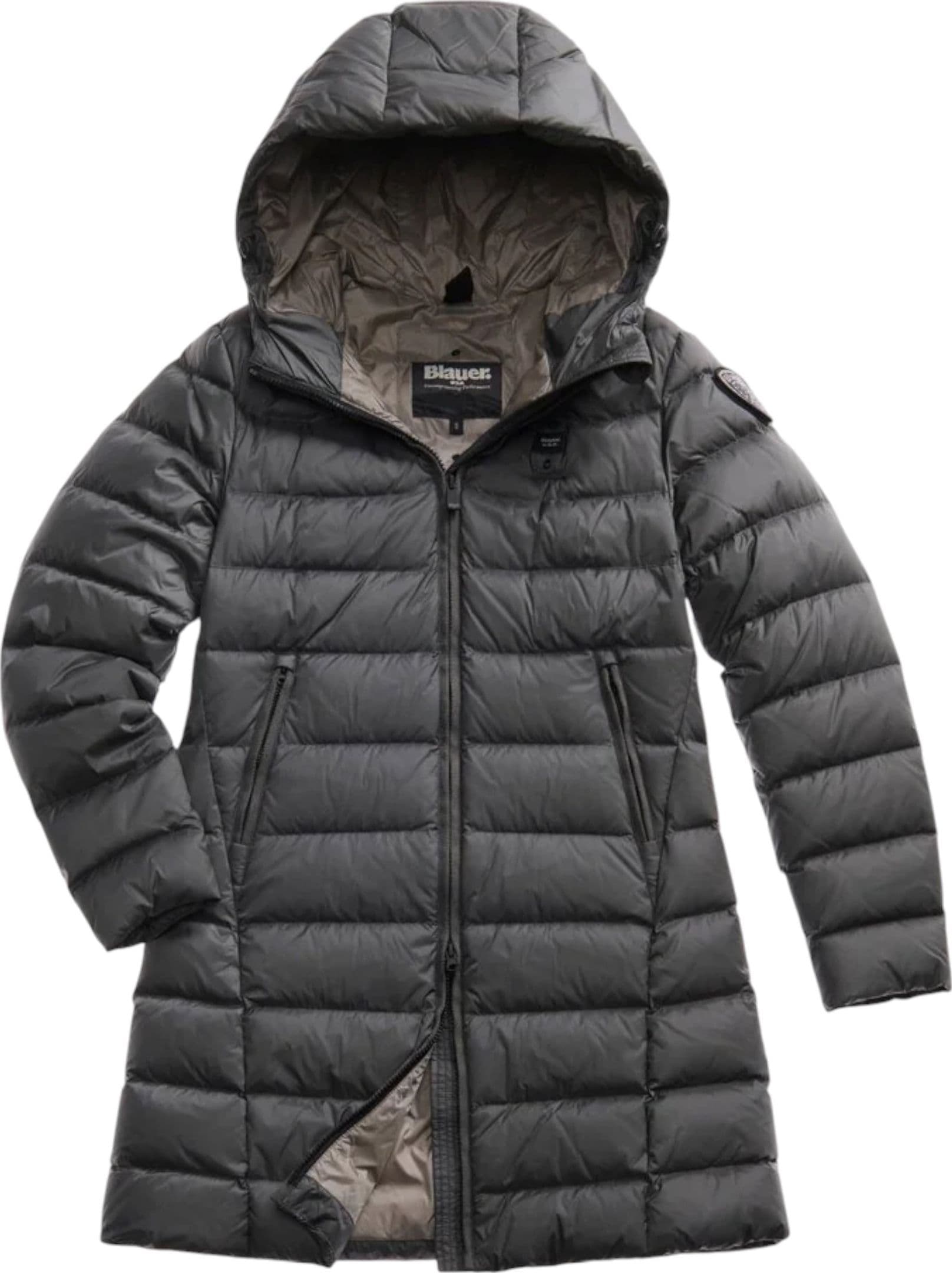 Blauer Piumino lungo a righe agnes Donna da donna in Giacche Drestige - Casamassima, commercioVirtuoso.it
