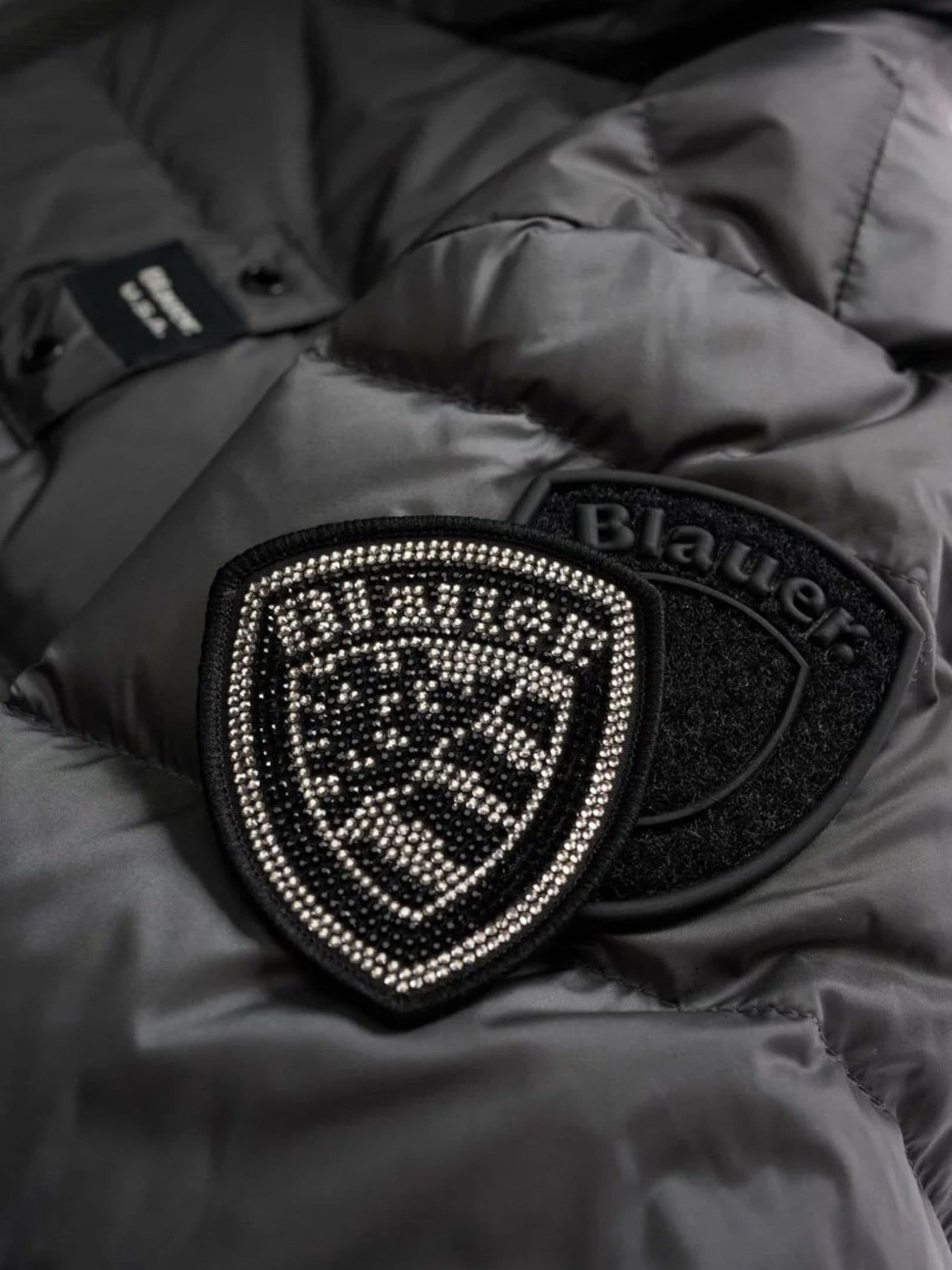 Blauer Piumino lungo a righe agnes Donna da donna in Giacche Drestige - Casamassima, commercioVirtuoso.it
