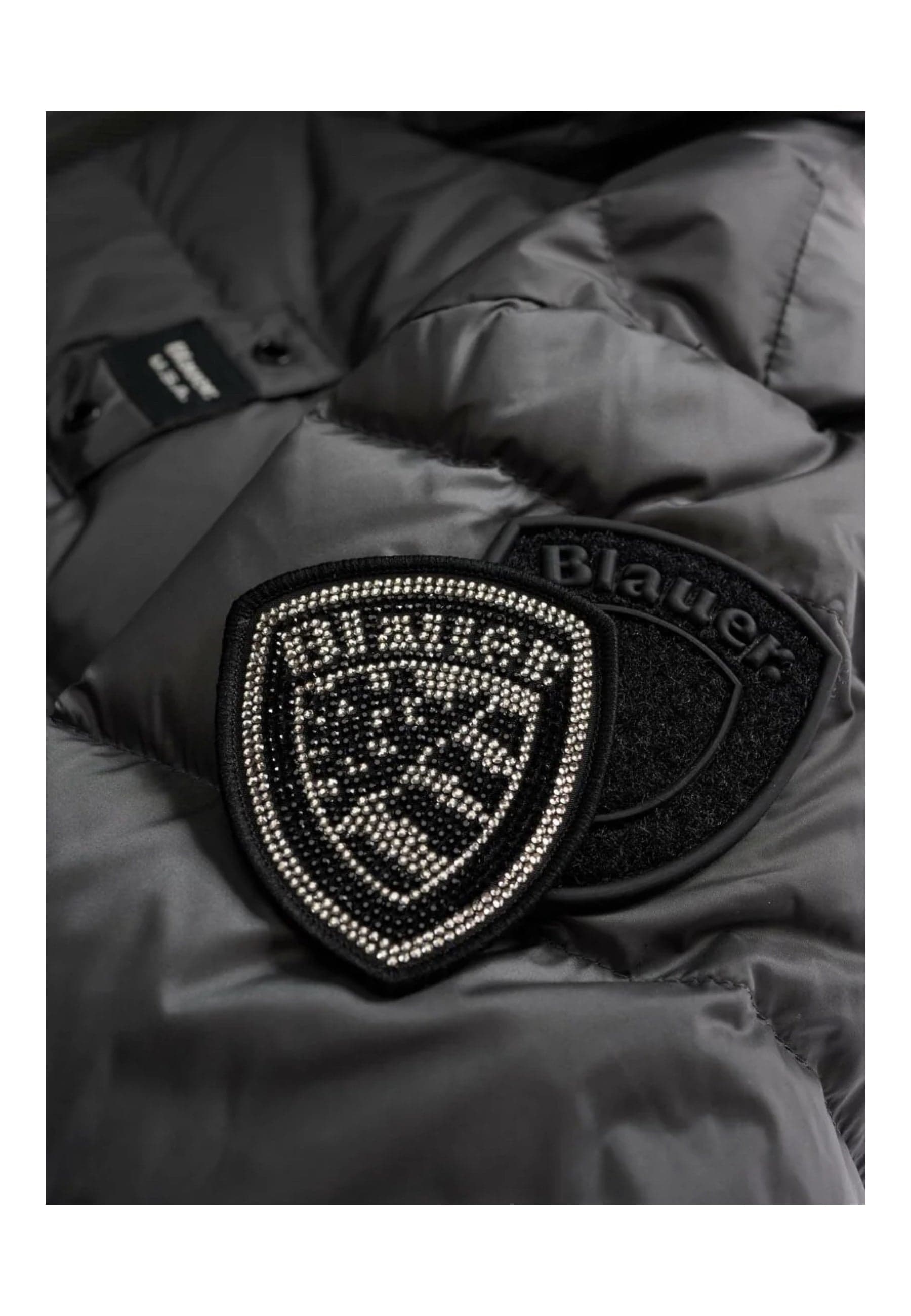 Blauer Piumino lungo a righe agnes Donna da donna in Giacche Drestige - Casamassima, commercioVirtuoso.it