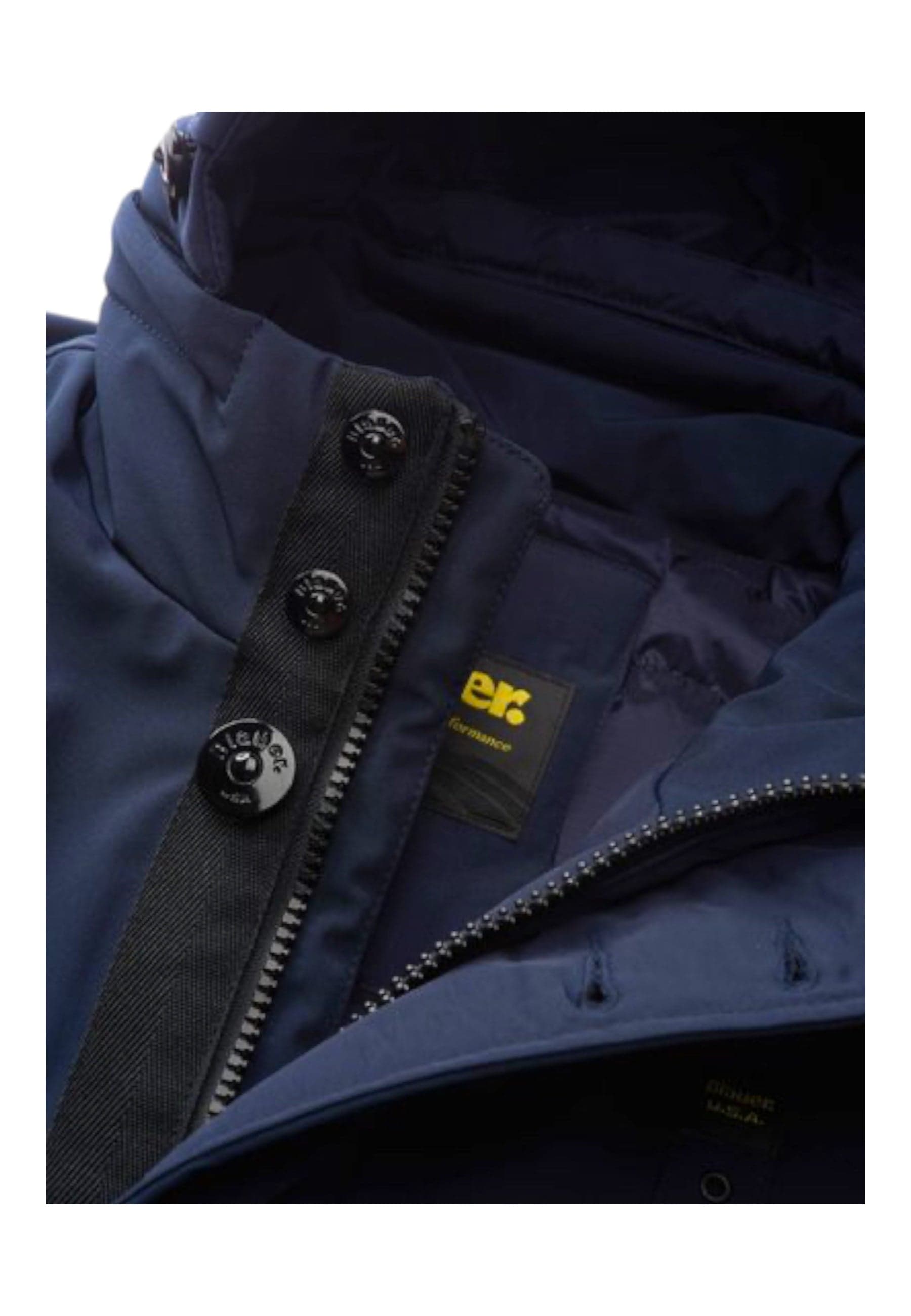 Blauer Parka con cappuccio removibile chester Uomo da uomo in Giacche Drestige - Casamassima, commercioVirtuoso.it