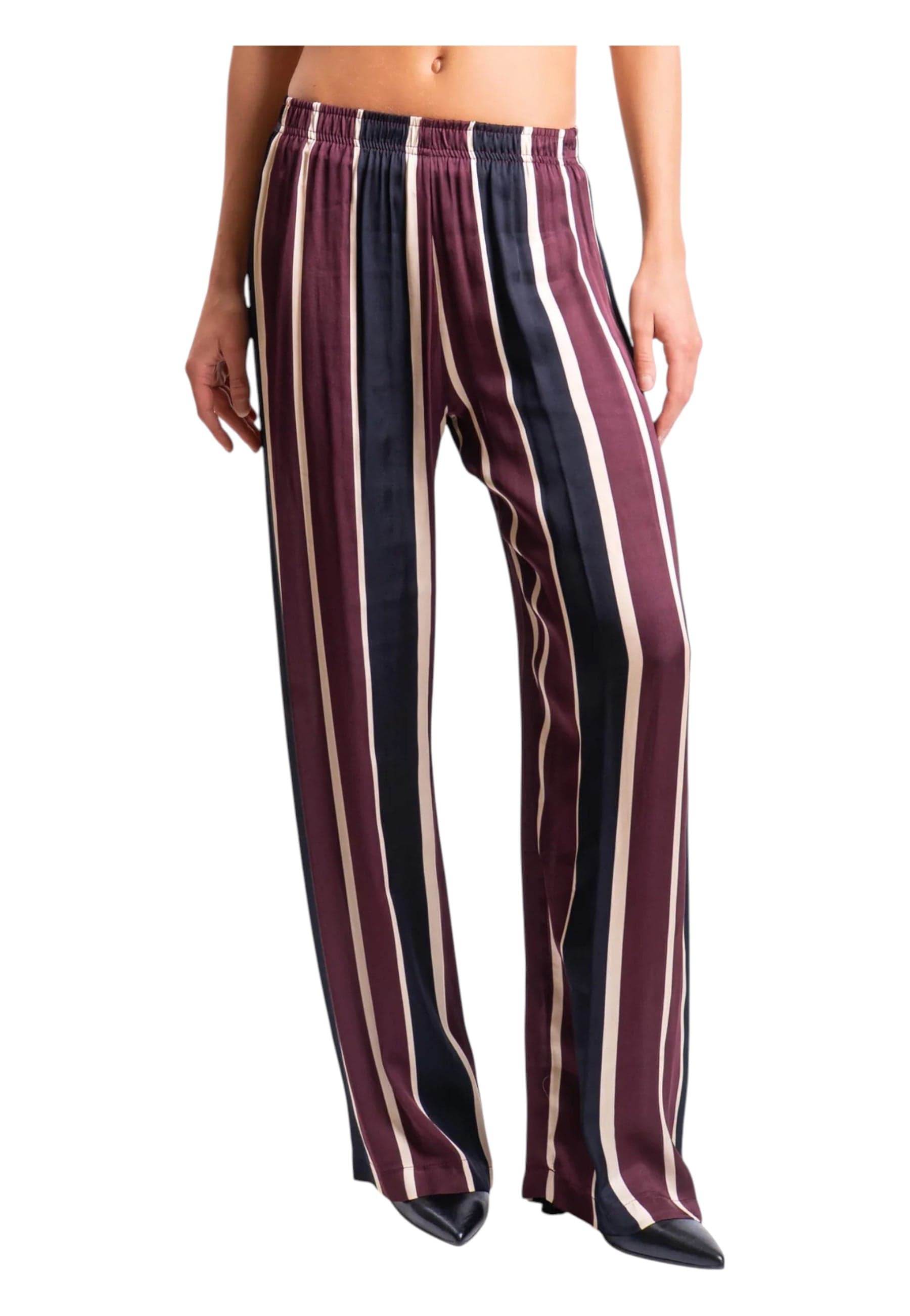 IMPERIAL Pantalone a righe elastico in vita Donna Imperial da donna in Pantaloni Drestige - Casamassima, commercioVirtuoso.it