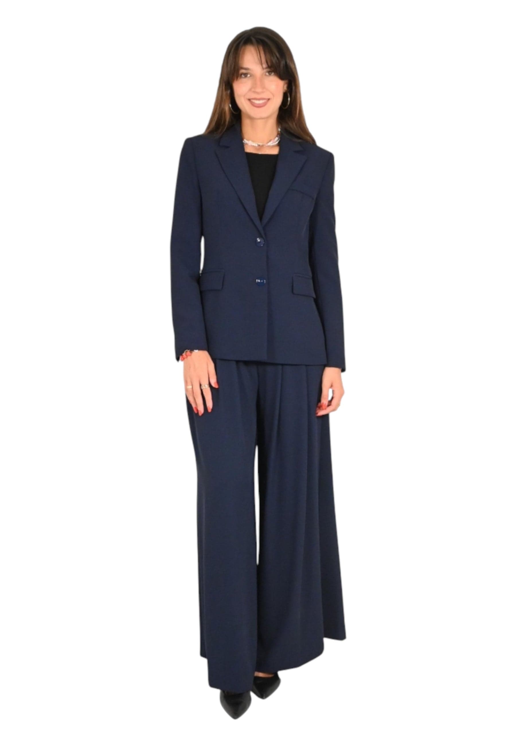 IMPERIAL Pantaloni ampi a vita alta Donna Imperial da donna in Pantaloni Drestige - Casamassima, commercioVirtuoso.it