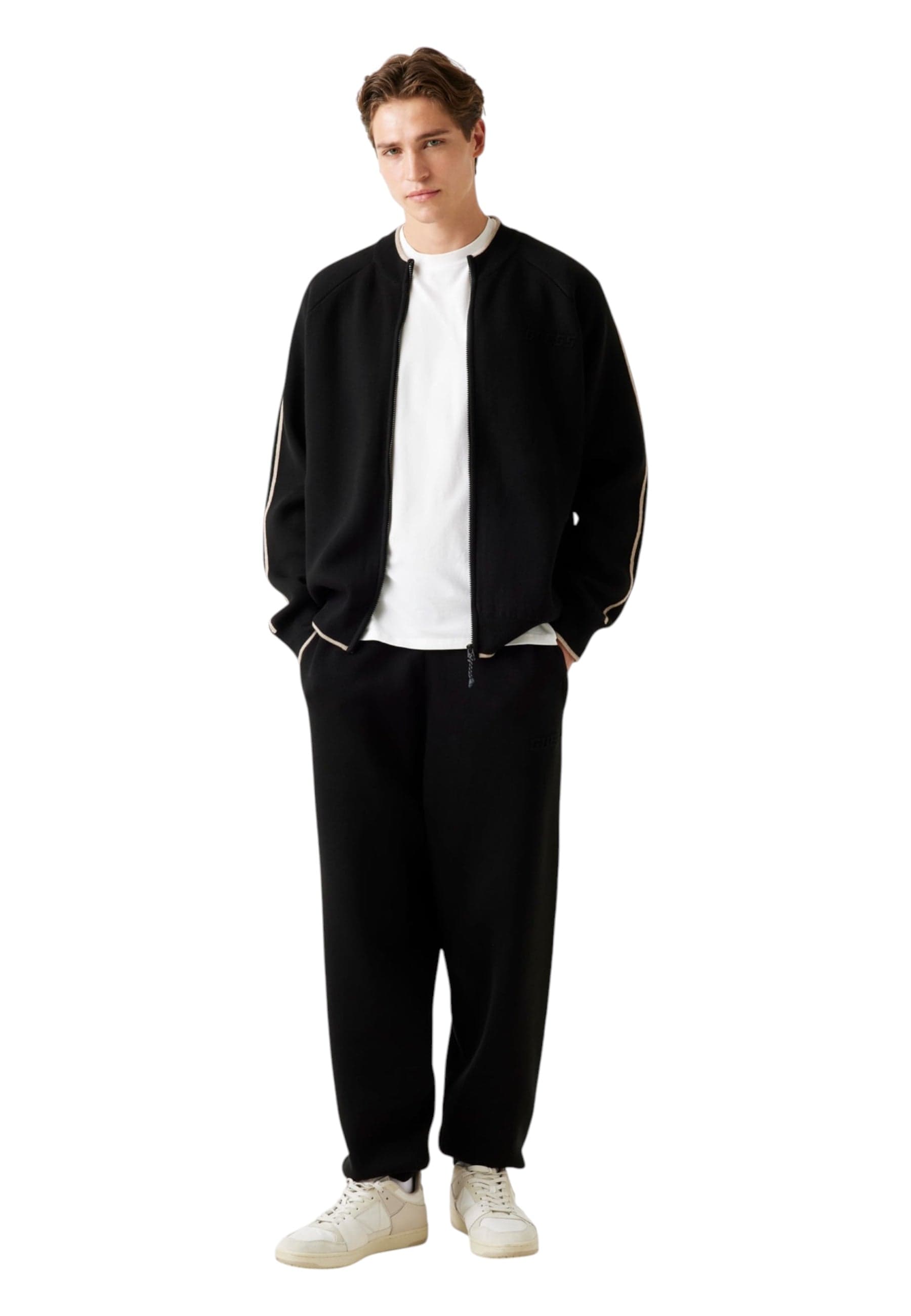 GUESS ACTIVEWEAR Maglione full zip Uomo Guess Activewear da uomo in Felpe senza cappuccio Drestige - Casamassima, commercioVirtuoso.it