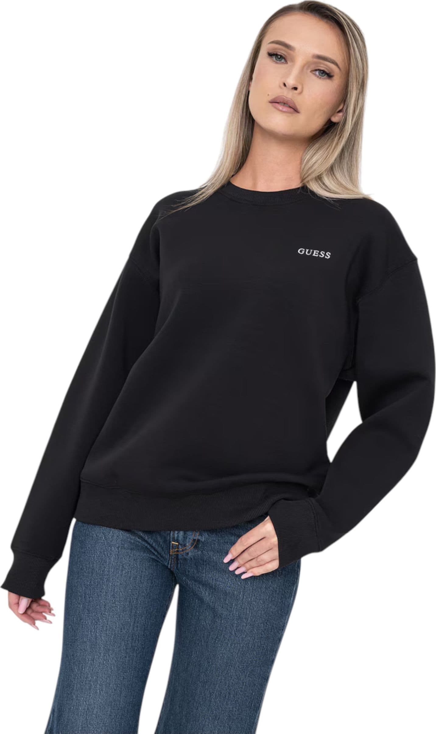 GUESS ACTIVEWEAR Felpa girocollo Donna Guess Activewear da donna in Felpe senza cappuccio Drestige - Casamassima, commercioVirtuoso.it