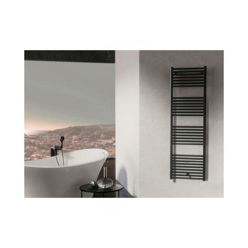 Termoarredo Lisa H. 1732 Mm- Nero Opaco Largh. Cm 45- Cordi- Pezzi 1 in Radiatori BricoGo - Marano di Napoli, commercioVirtuoso.it