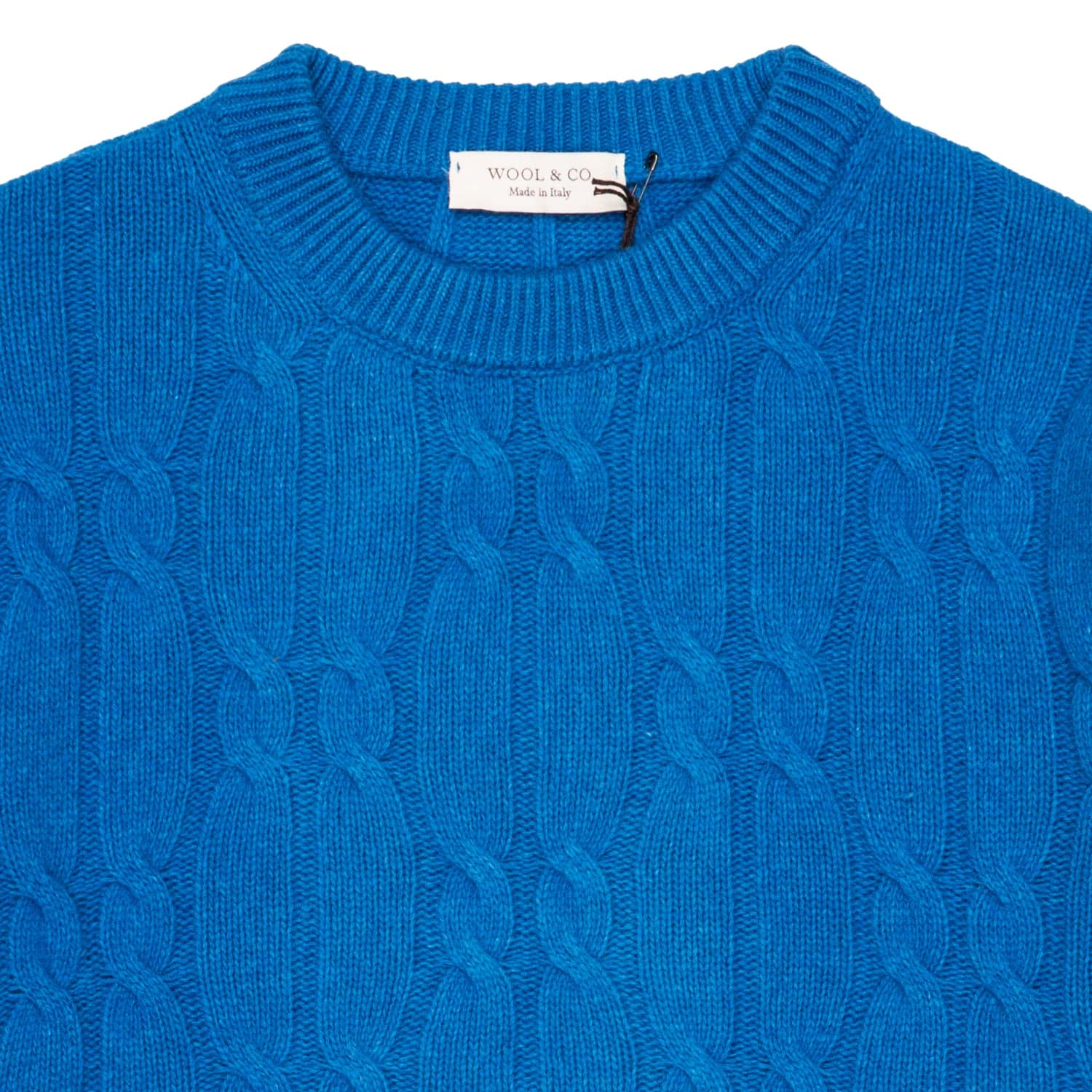WOOL &amp; CO Maglia Uomo Wool &amp; Co Paricollo Trecce da uomo in Maglioni Drestige - Casamassima, commercioVirtuoso.it