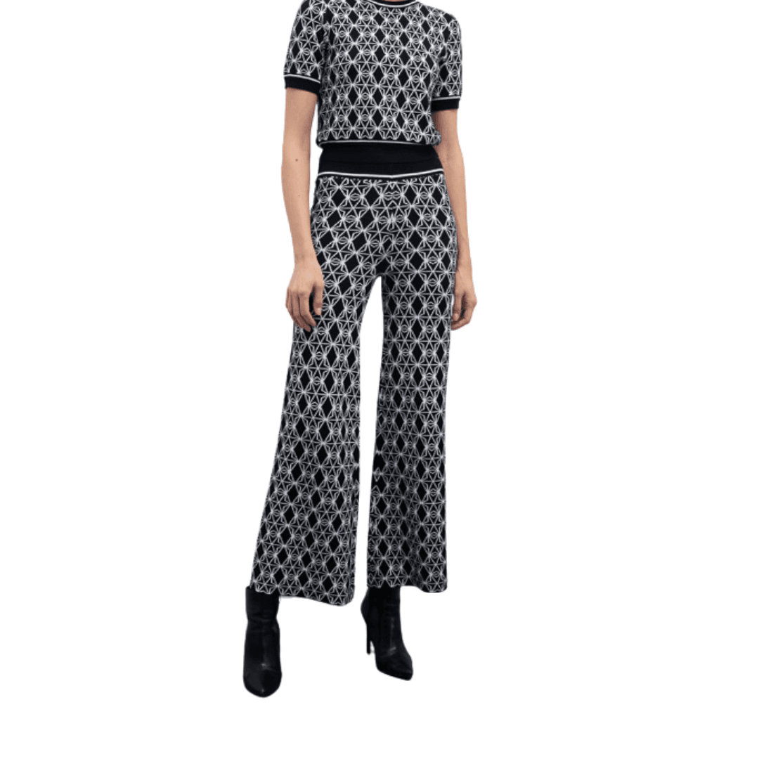 GOA GOA Goa Goa pantaloni jogger in maglia jacquard modello Chezzy con vita elasticizzata e polsini a costine da donna in Pantaloni da ginnastica Drestige - Casamassima, commercioVirtuoso.it