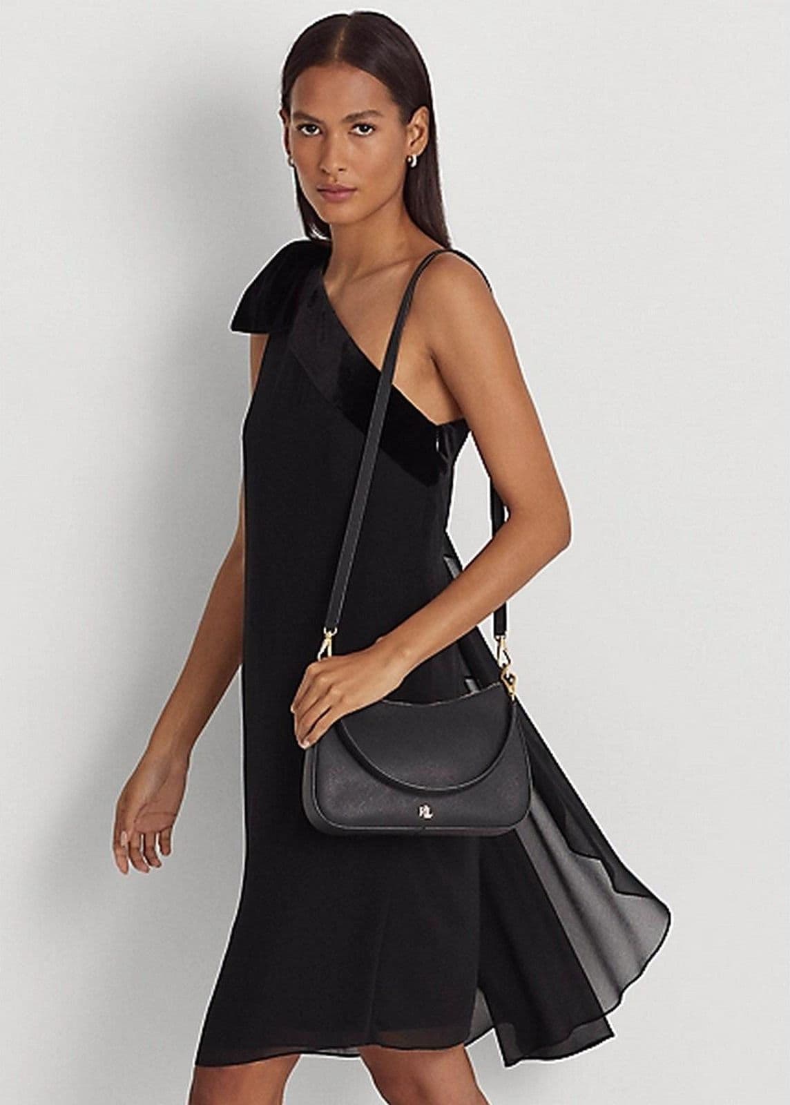 Ralph Lauren Borsa Danni media tratteggiata Donna ralph lauren 431883768008-BLACK Nero da donna in Borse a mano Drestige - Casamassima, commercioVirtuoso.it