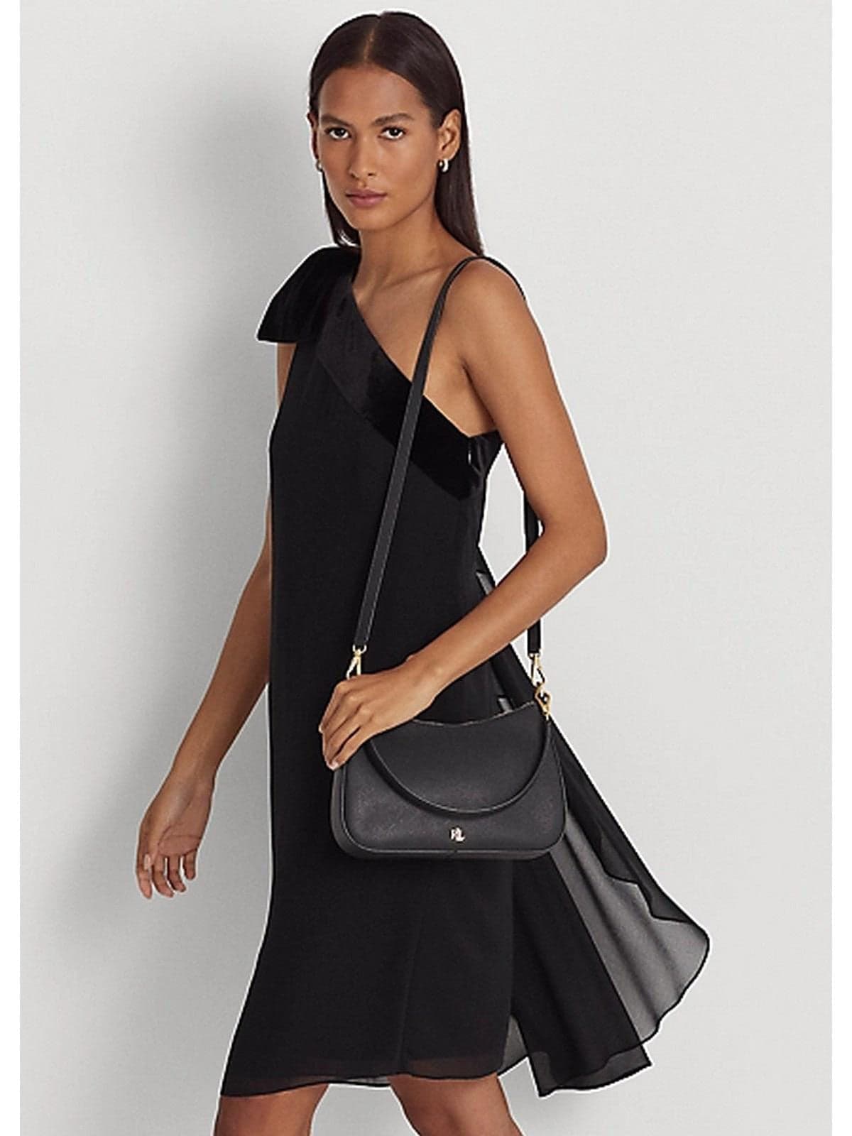Ralph Lauren Borsa Danni media tratteggiata Donna ralph lauren 431883768008-BLACK Nero da donna in Borse a mano Drestige - Casamassima, commercioVirtuoso.it