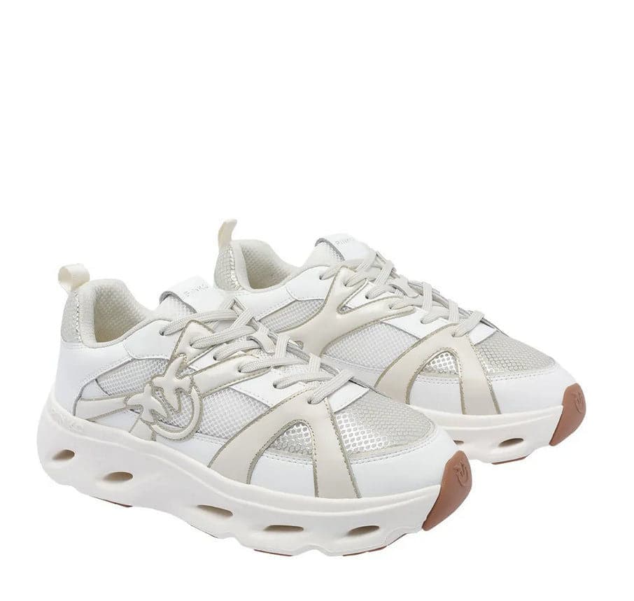 Pinko Sneaker spreading Donna SS0127E036-ZHC Bianco Oro da donna in Sneaker casual Drestige - Casamassima, commercioVirtuoso.it
