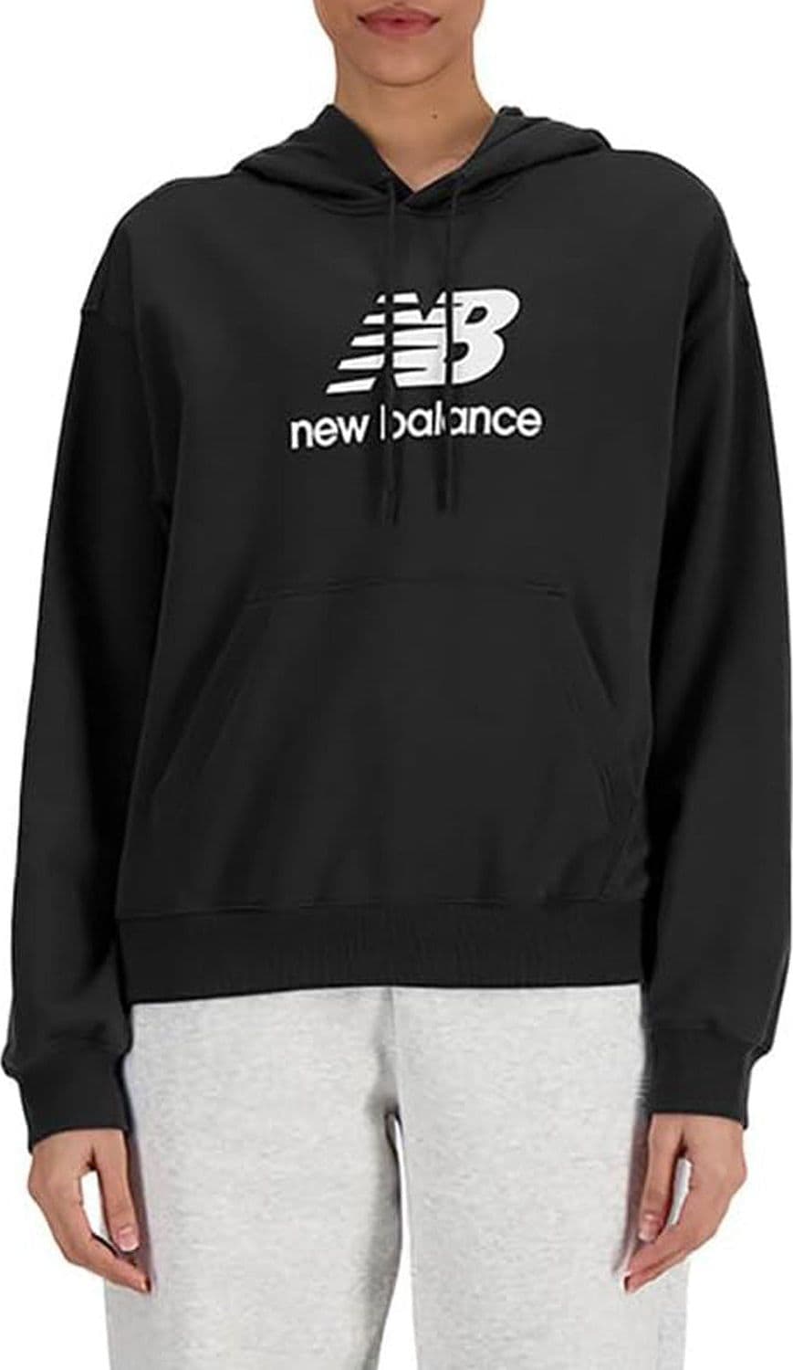 NEW BALANCE Felpa Donna new balance WT41506BK Nero da donna in Felpe con cappuccio Drestige - Casamassima, commercioVirtuoso.it
