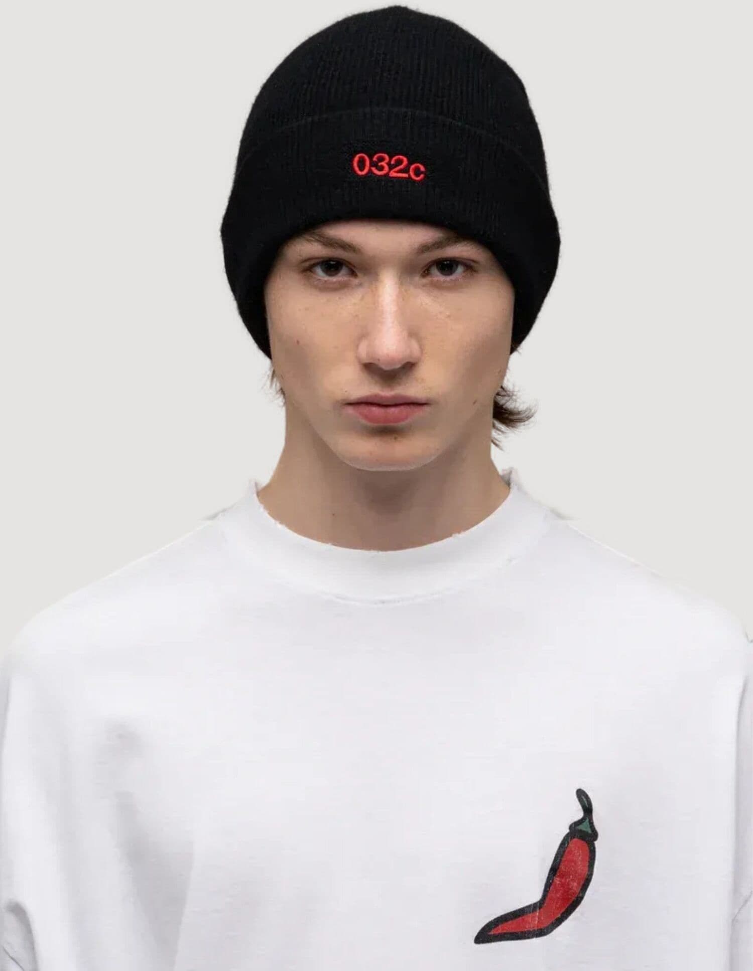 032C Logo Cashmere Blend Beanie da uomo in Berretti in maglia Drestige - Casamassima, commercioVirtuoso.it