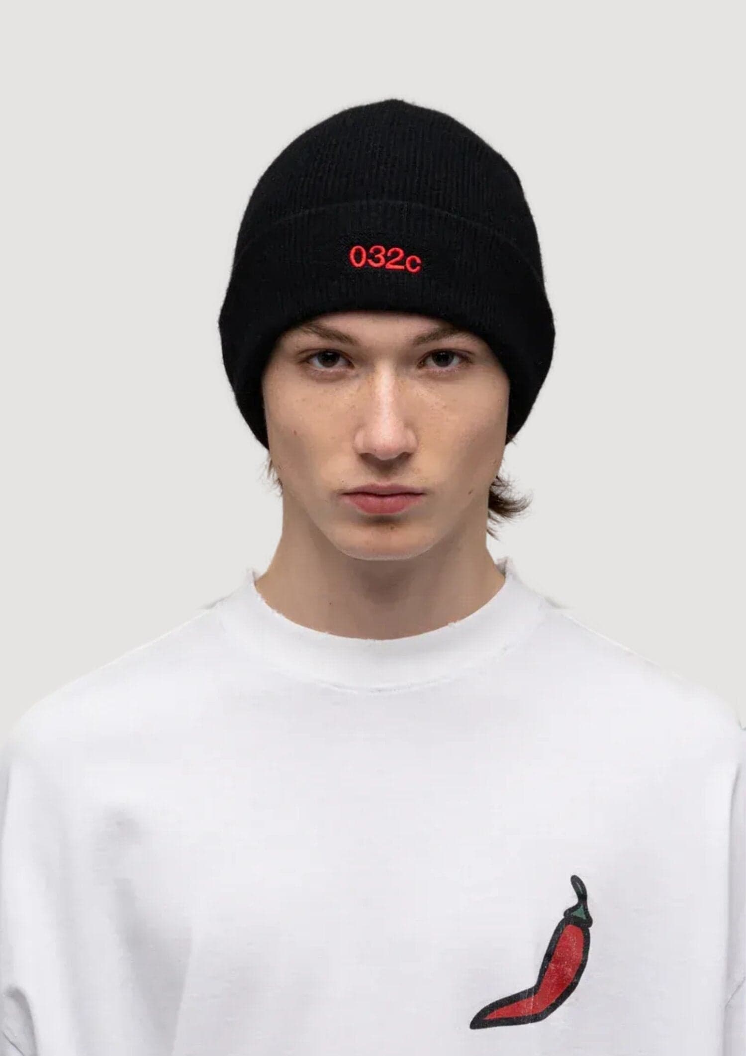 032C Logo Cashmere Blend Beanie da uomo in Berretti in maglia Drestige - Casamassima, commercioVirtuoso.it