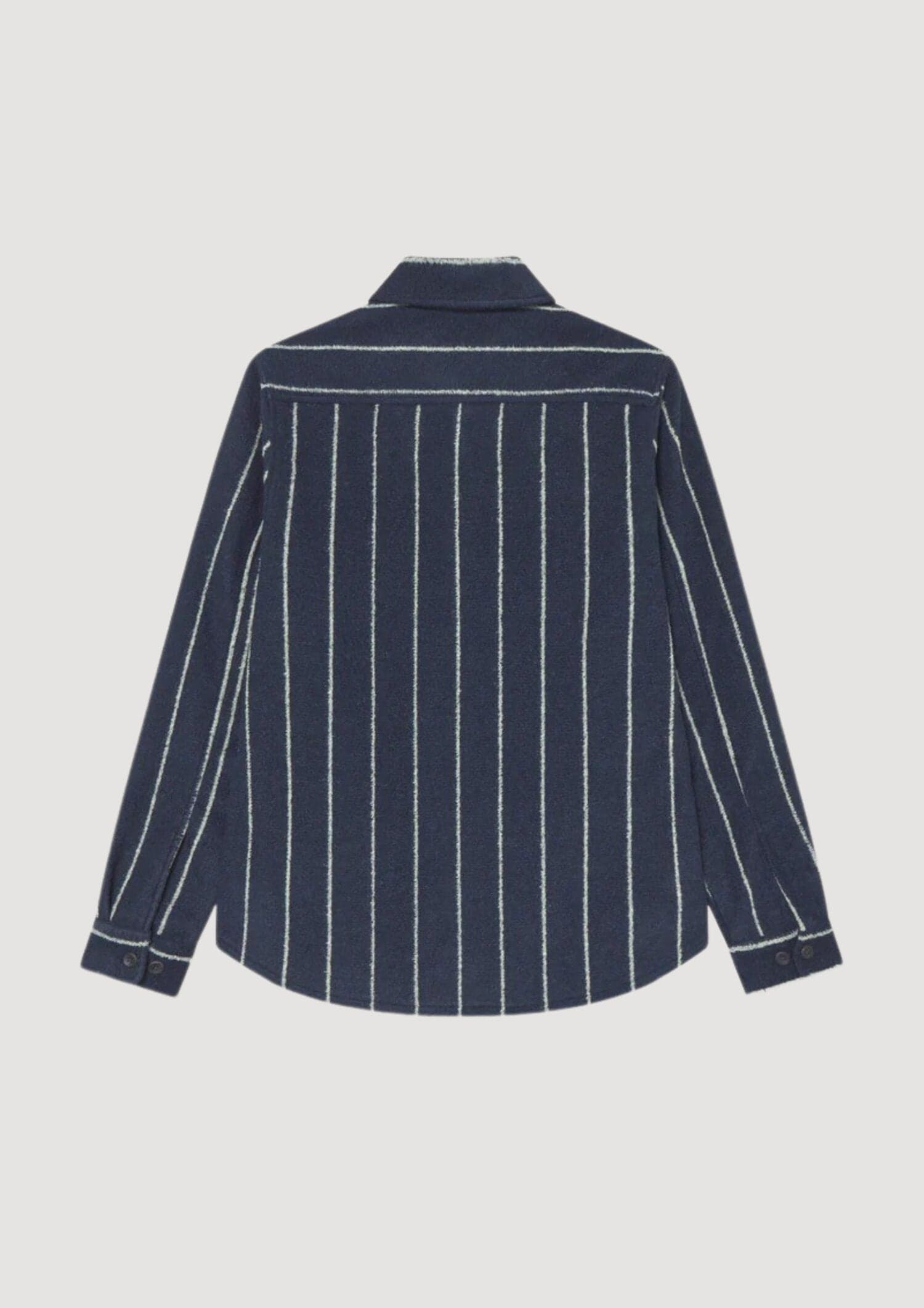 LES DEUX Lennon Wool Pinstripe Overshirt da uomo in T-shirt Drestige - Casamassima, commercioVirtuoso.it