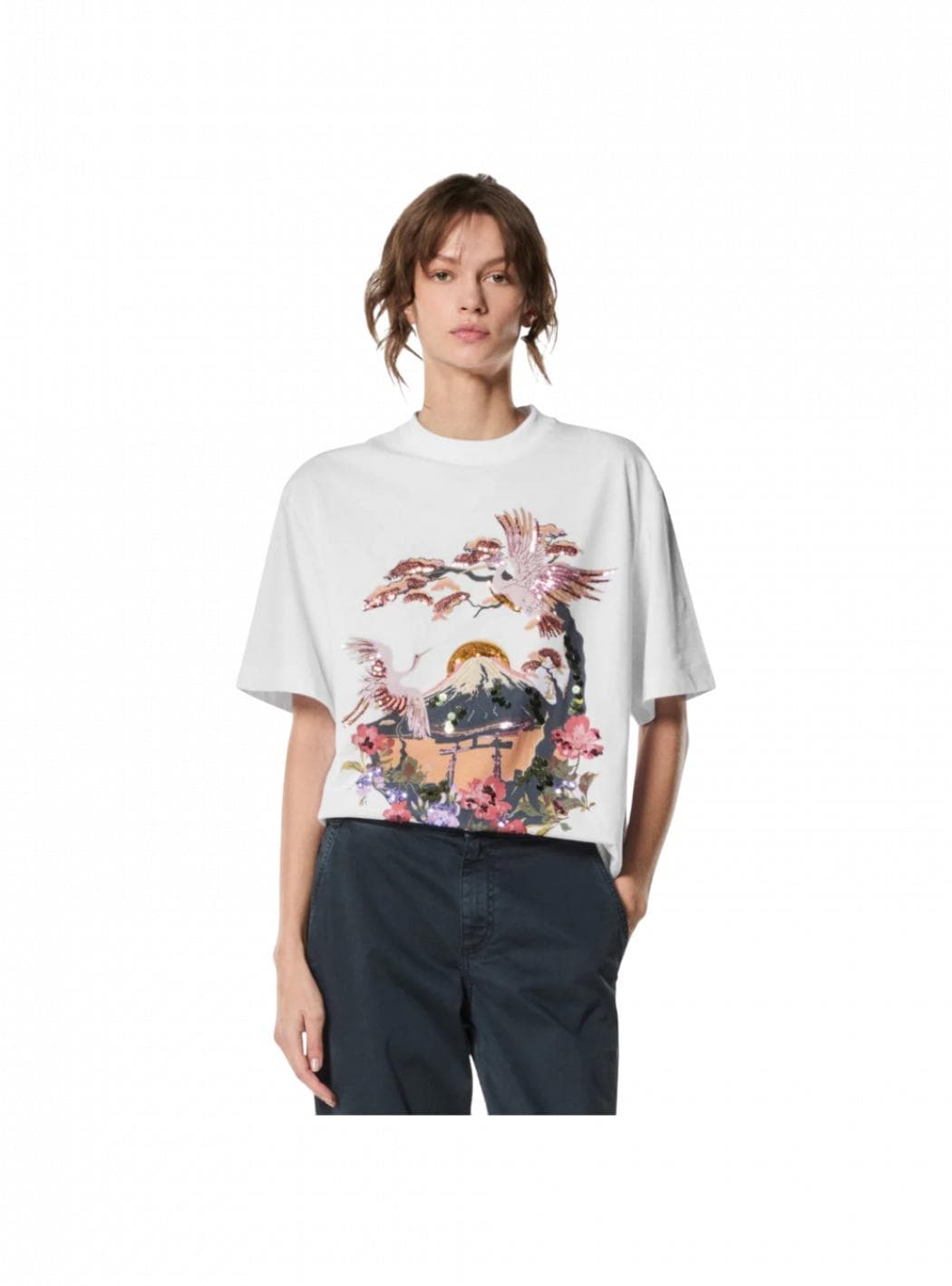 NENETTE T-shirt Donna Nenette DIMEJI da donna in Maglioni Drestige - Casamassima, commercioVirtuoso.it