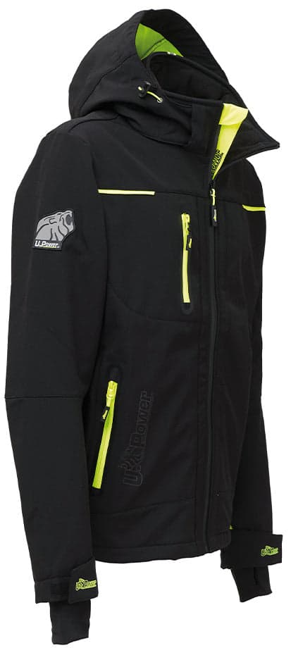 U-Power Giacca Softshell Space Col. Nero/Giallo Mis. M in Abbigliamento tecnico e protettivo BricoGo - Marano di Napoli, commercioVirtuoso.it