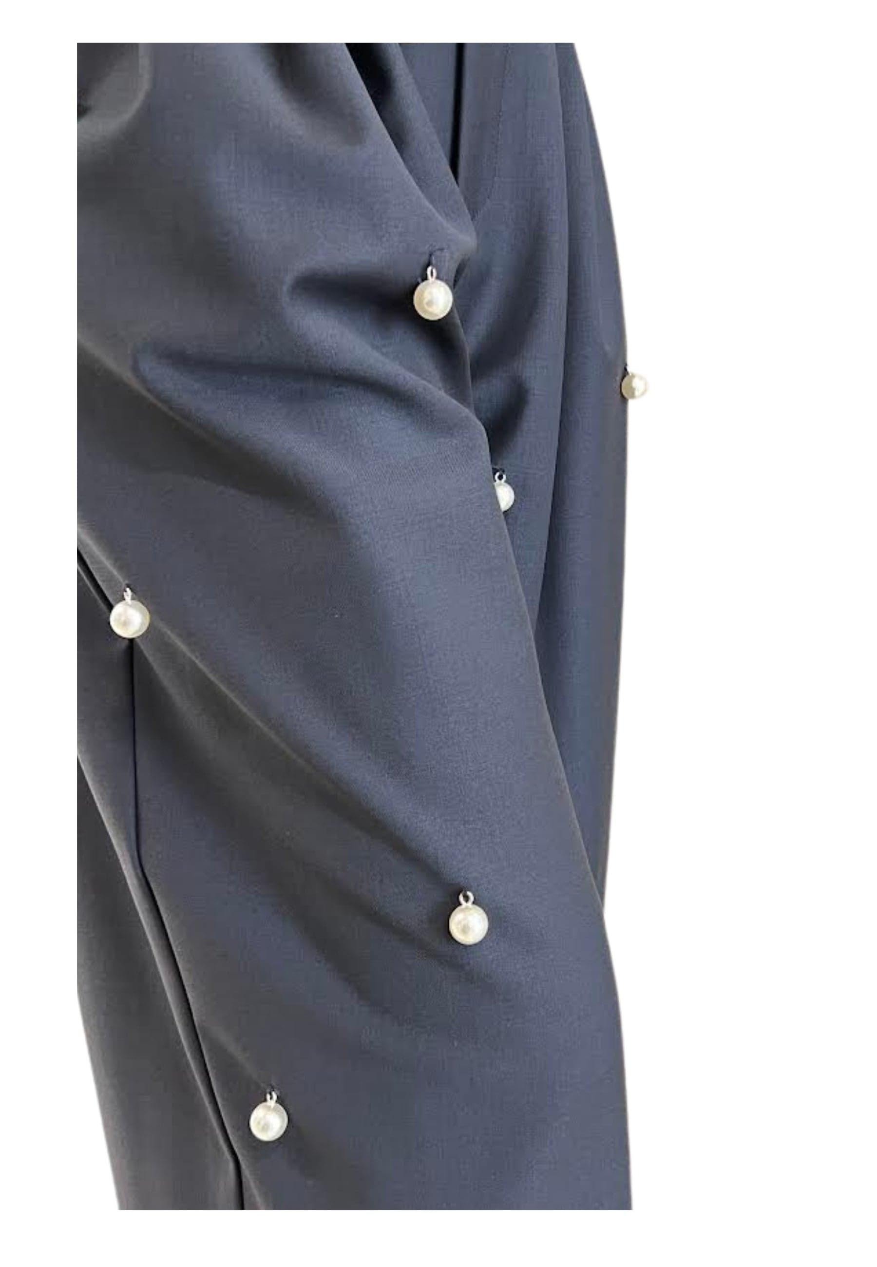 MEIMEIJ PANTALONE GAMBA LARGA Donna CON DETTAGLI CON PERLE da donna in Pantaloni Drestige - Casamassima, commercioVirtuoso.it
