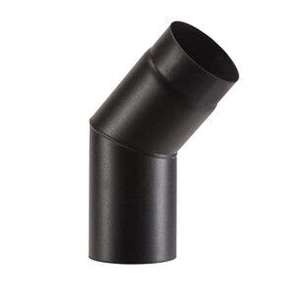 Curva Porcellanata 45 D 15 cm Nero Opaco Top