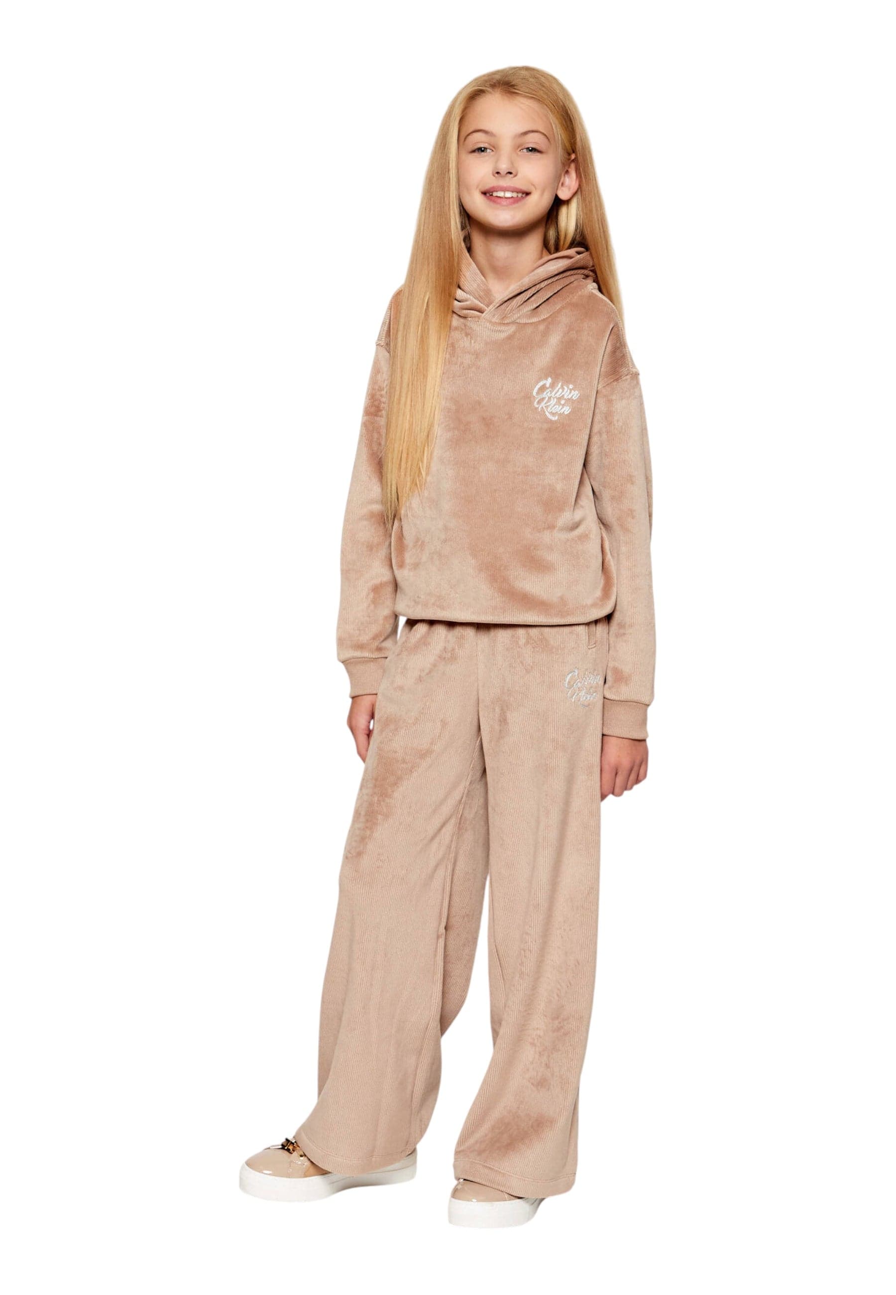 calvin klein Completo sportivo set in velluto a coste Bambina Calvin Klein da bambino in Felpe con cappuccio Drestige - Casamassima, commercioVirtuoso.it