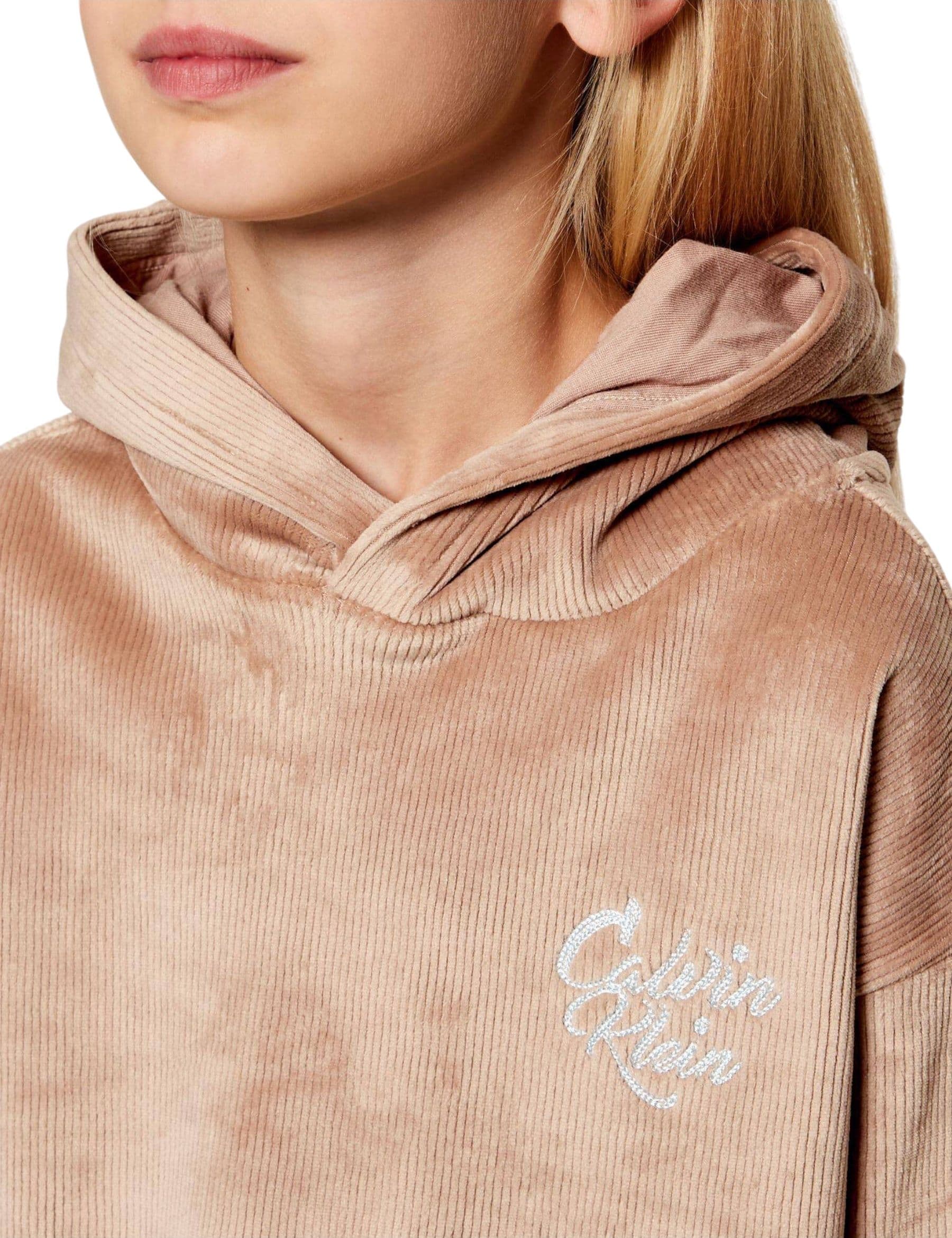calvin klein Completo sportivo set in velluto a coste Bambina Calvin Klein da bambino in Felpe con cappuccio Drestige - Casamassima, commercioVirtuoso.it