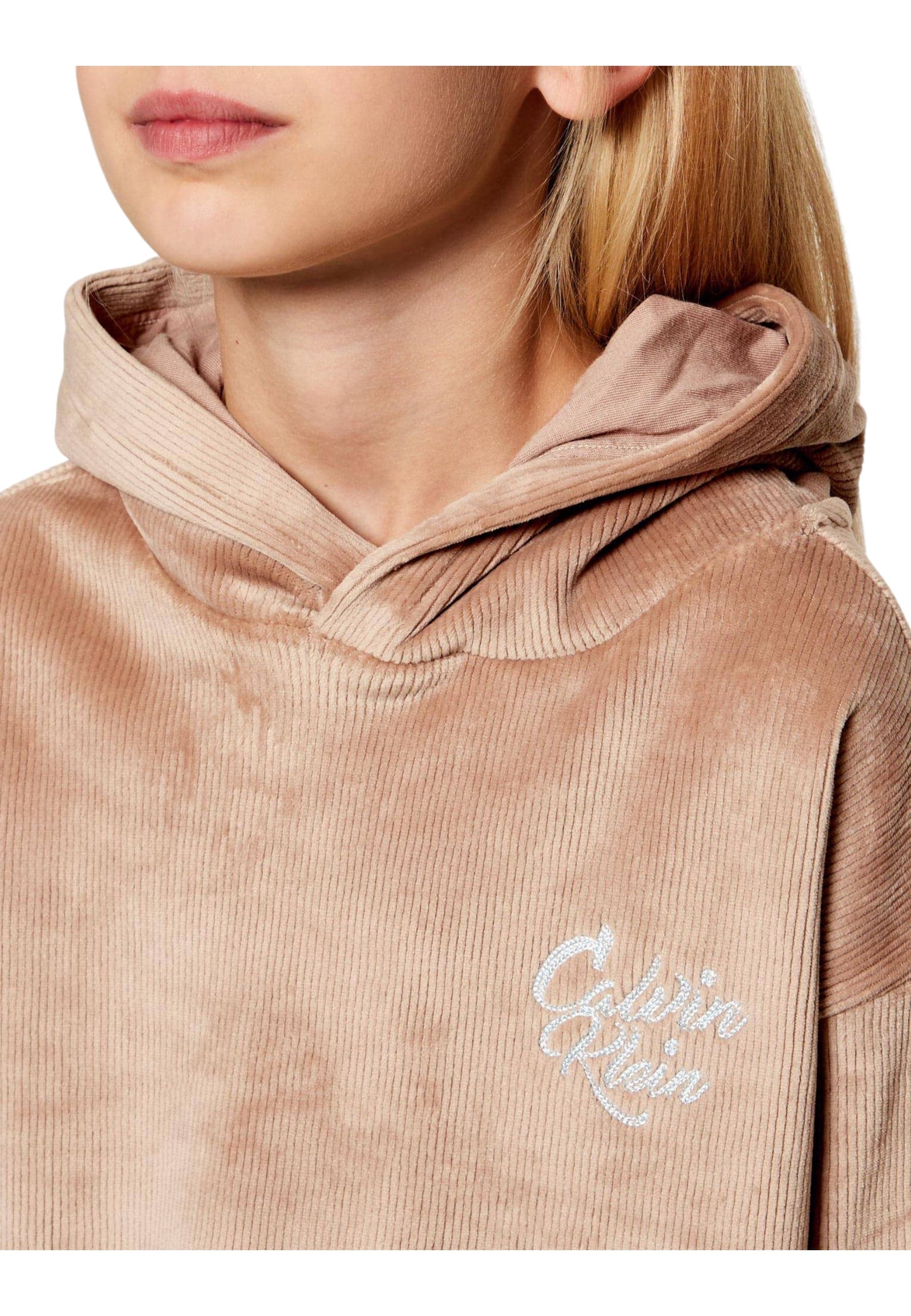 calvin klein Completo sportivo set in velluto a coste Bambina Calvin Klein da bambino in Felpe con cappuccio Drestige - Casamassima, commercioVirtuoso.it