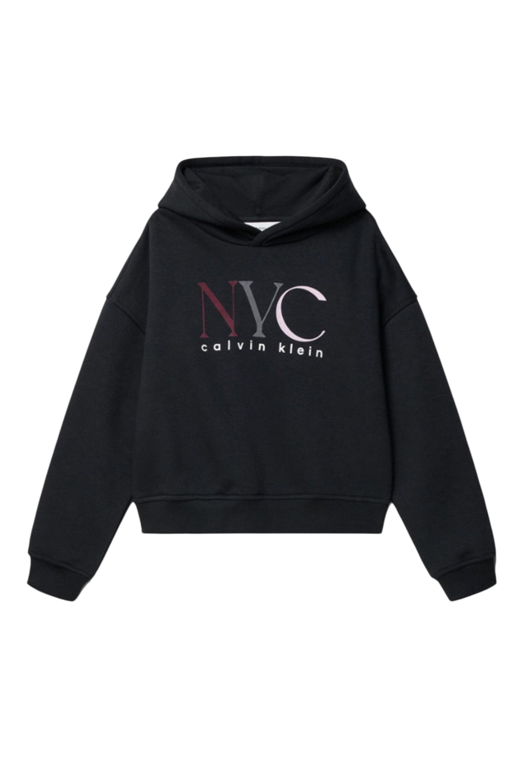 calvin klein Felpa con cappuccio grafica di new york Bambina Calvin Klein da bambino in Felpe con cappuccio Drestige - Casamassima, commercioVirtuoso.it